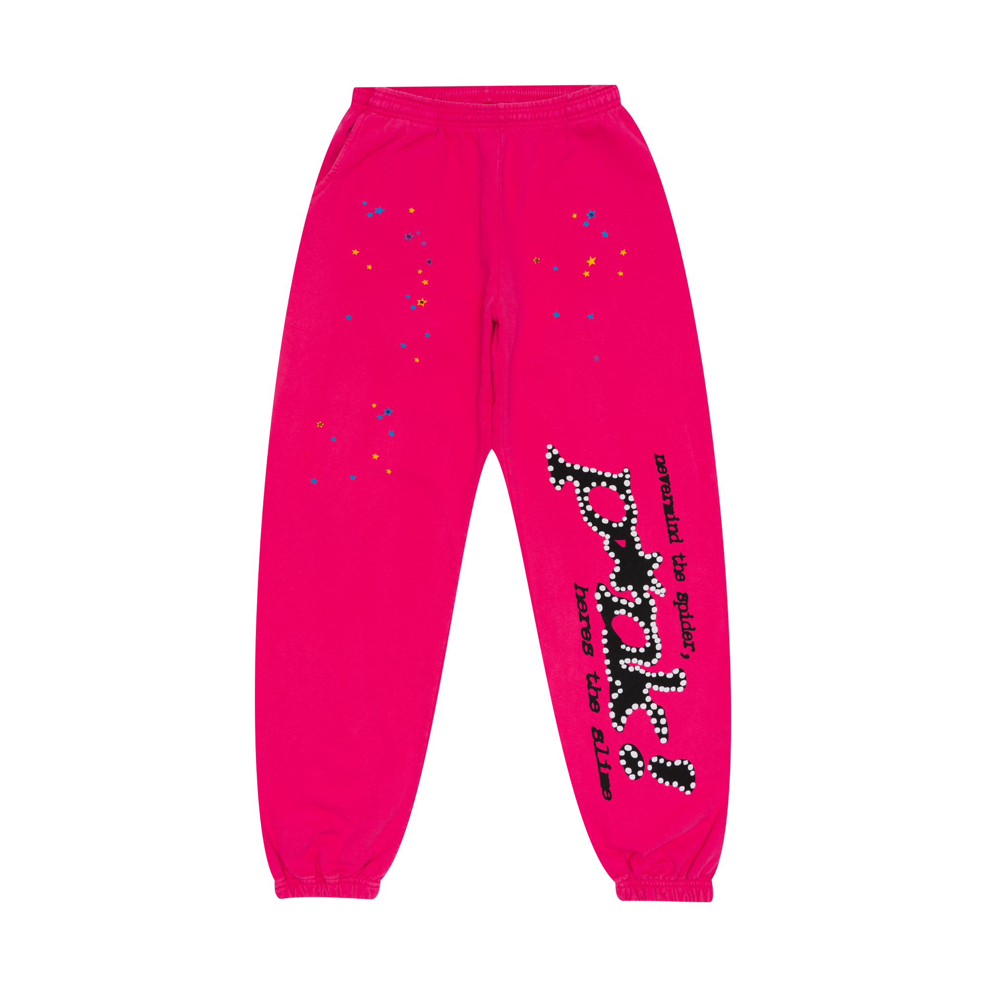 Spider Worldwide Punk Sweatpants Pink-PLUS