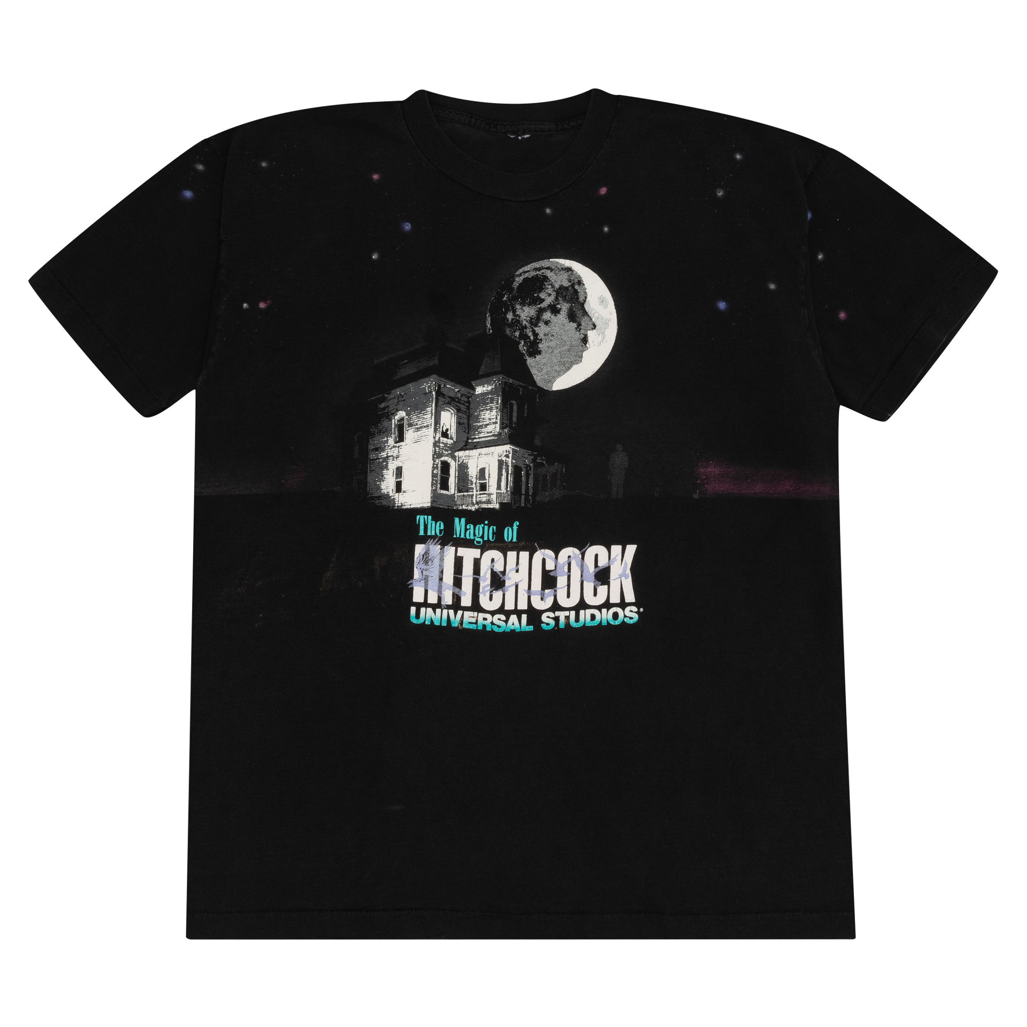 The Magic of Hitchcock Universal Studios 1991 Promo Tee Black-PLUS