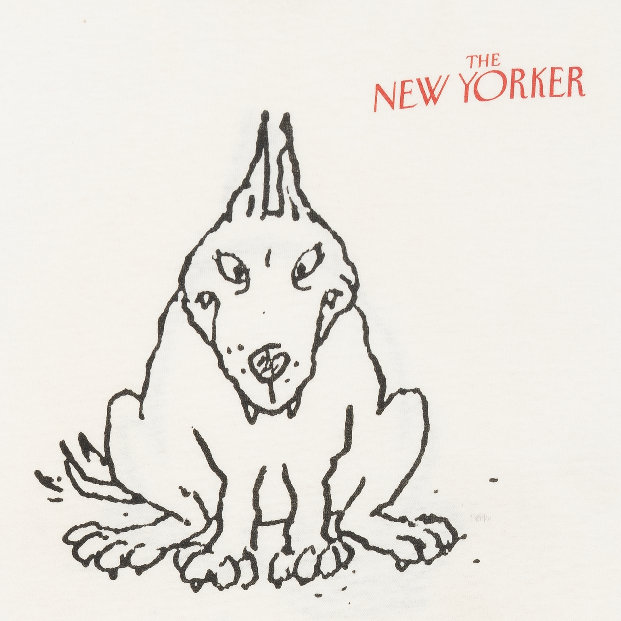 The New Yorker George Booth Dog Tee White-PLUS