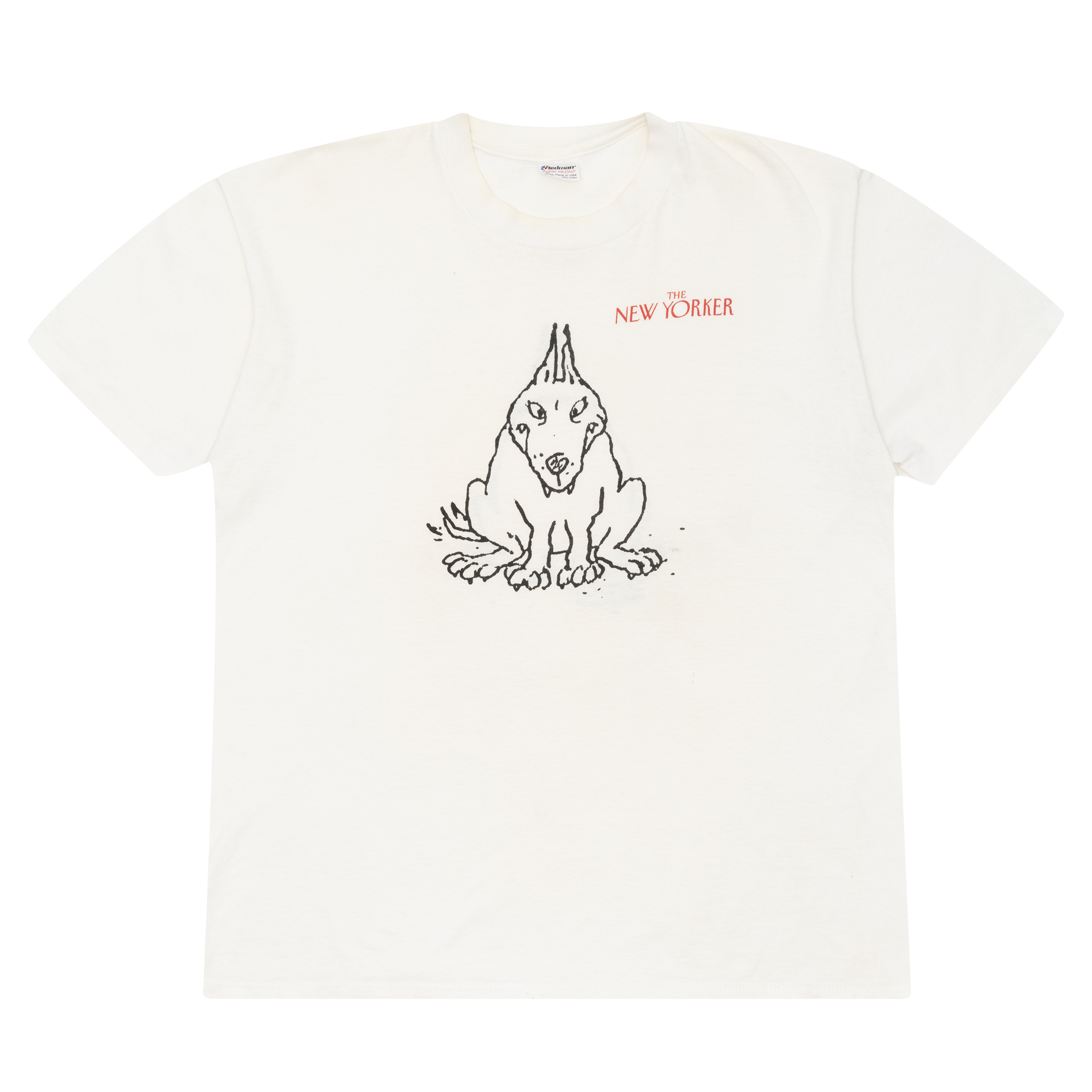The New Yorker George Booth Dog Tee White-PLUS