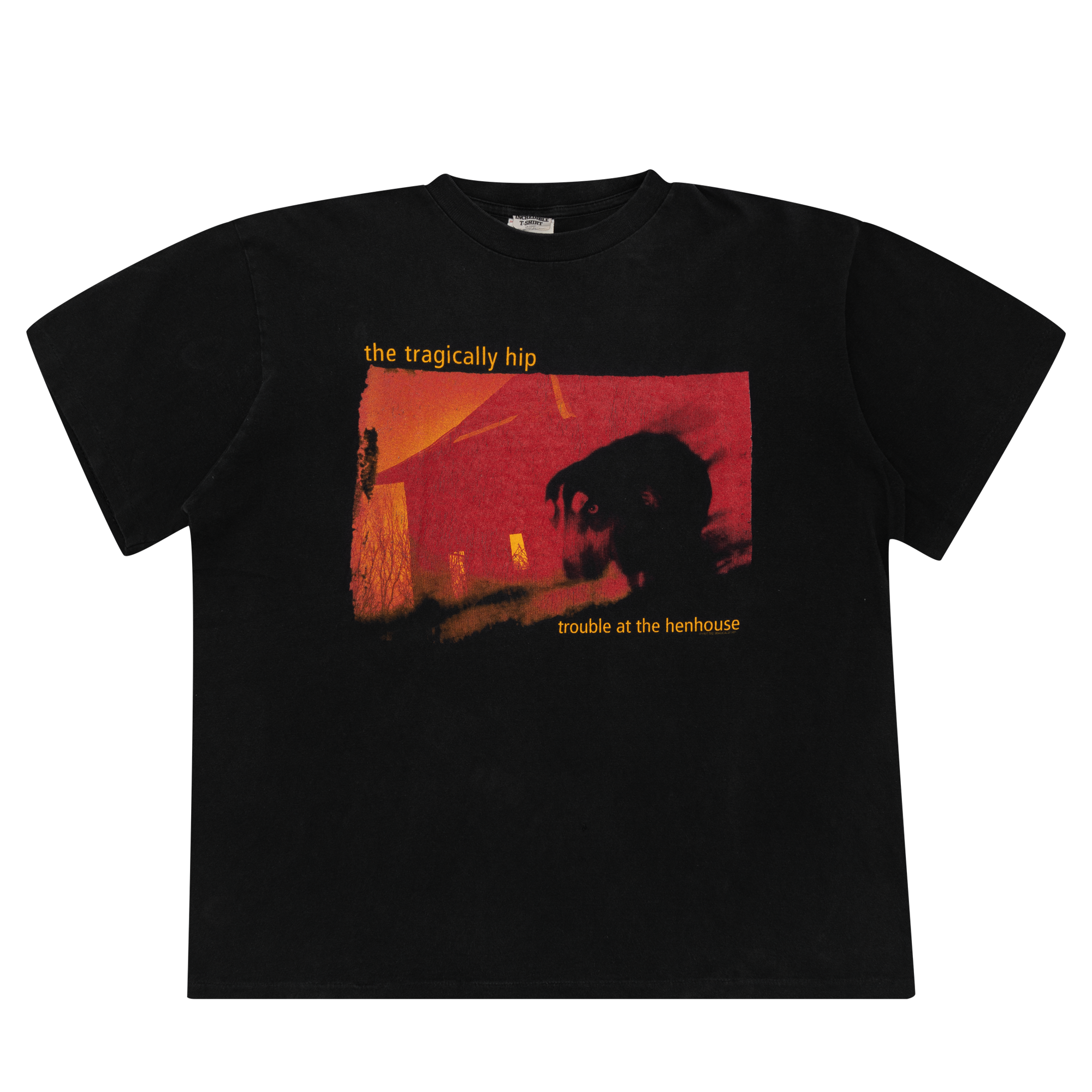 The Tragically Hip "Trouble at the Henhouse" 1996 Tee Black-PLUS