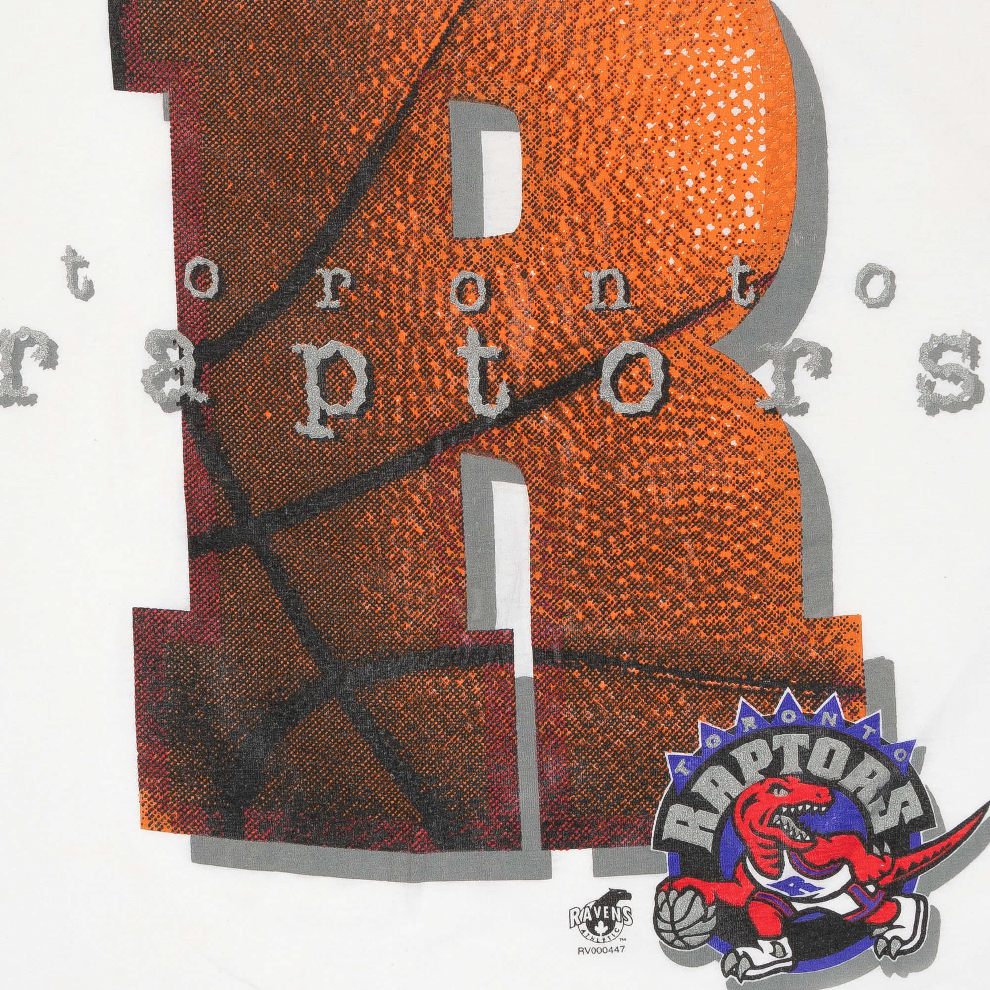 Toronto Raptors Basketball R Ravens 90s NBA Tee White-PLUS