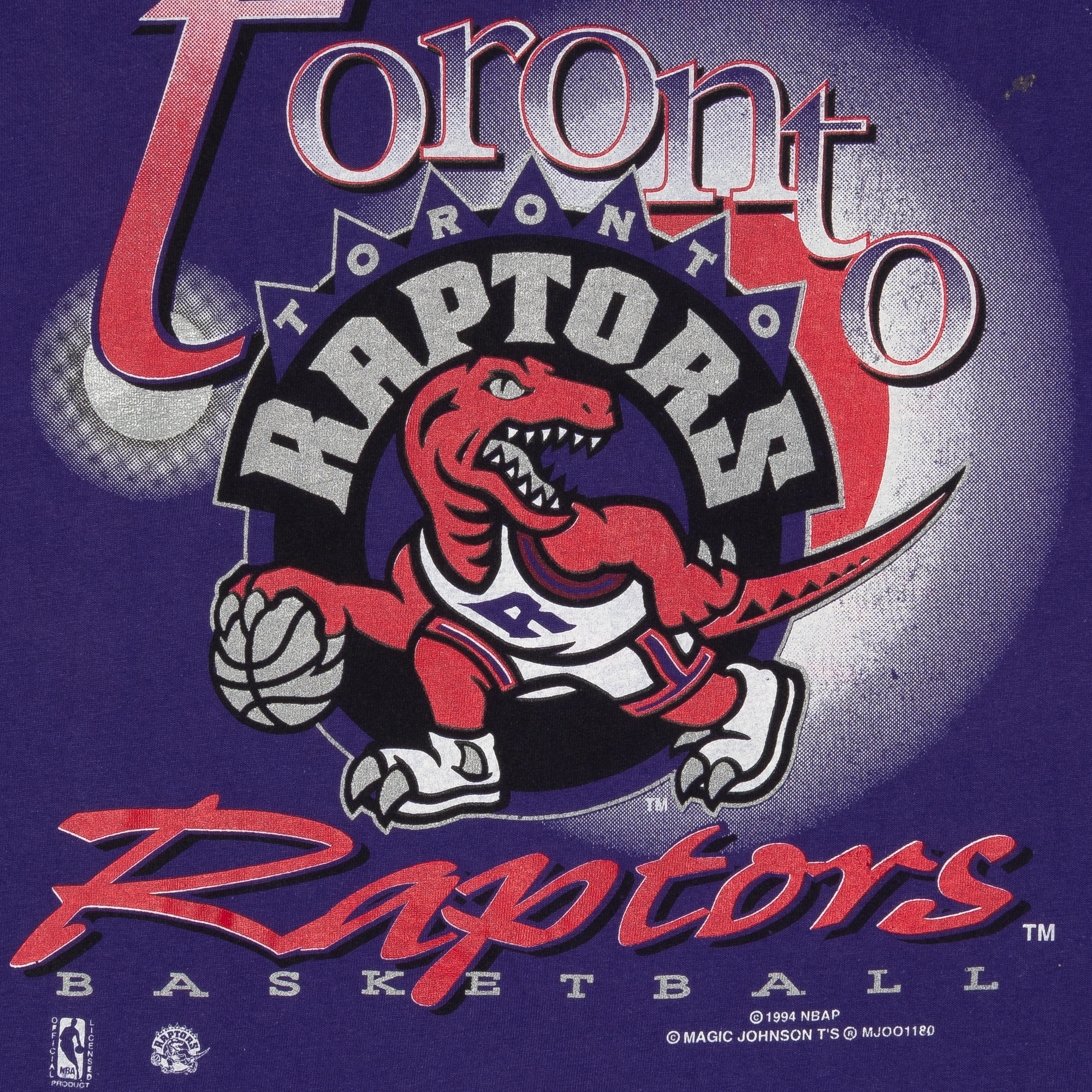 Toronto Raptors Magic Johnson T's 1994 NBA Tee Purple-PLUS