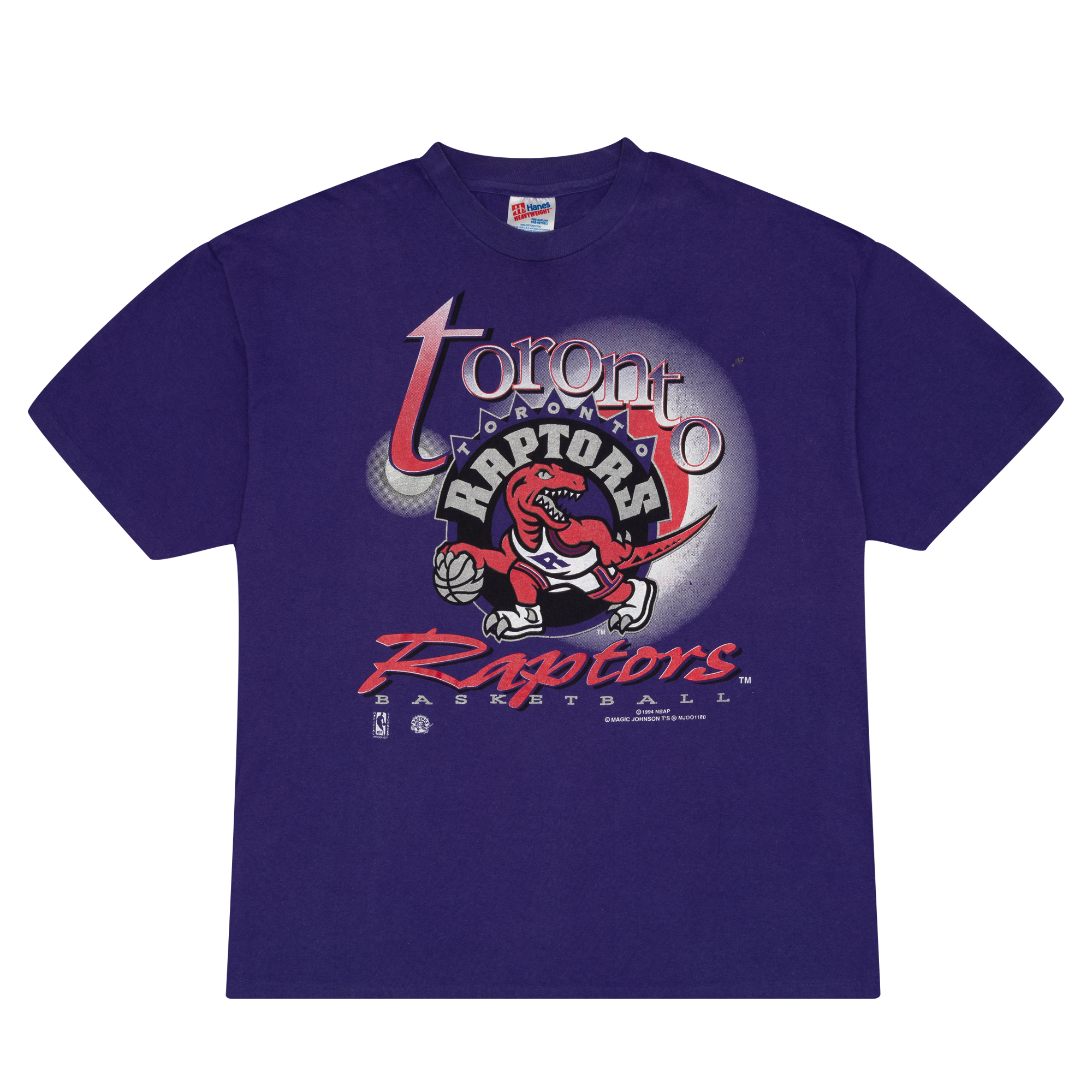 Toronto Raptors Magic Johnson T's 1994 NBA Tee Purple-PLUS