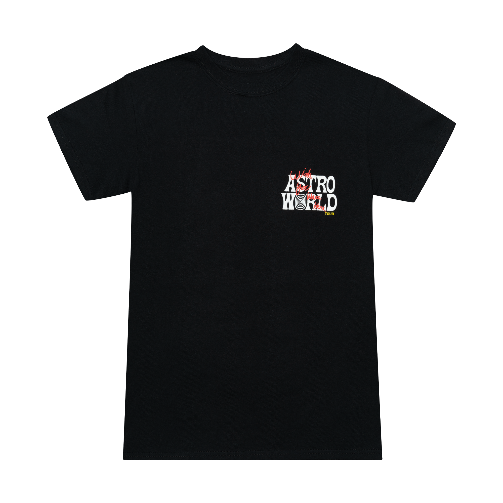 Travis Scott Astroworld Wish You Were Here Tee Black-PLUS