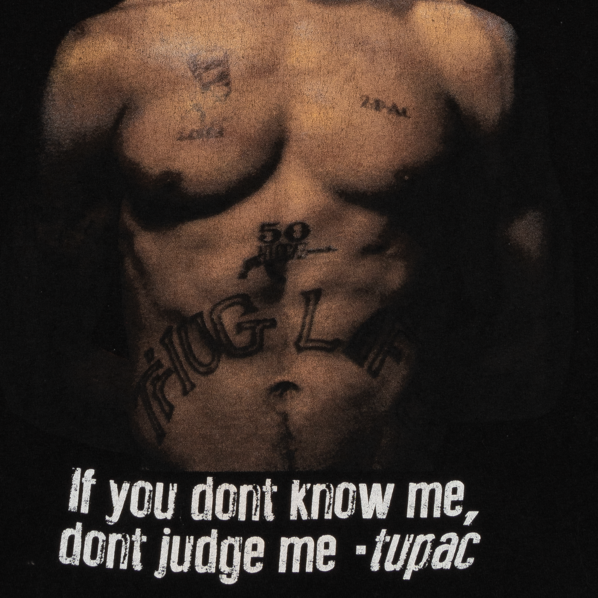 If You Don't Know Me, Don't Judge Me Tupac Tee Black-PLUS
