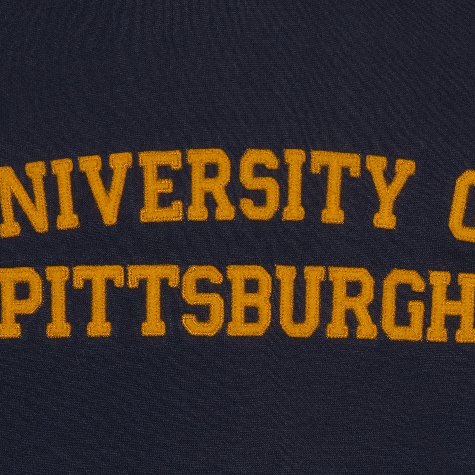 University of Pittsburgh Embroidered Spellout Jansport Hoodie Navy-PLUS
