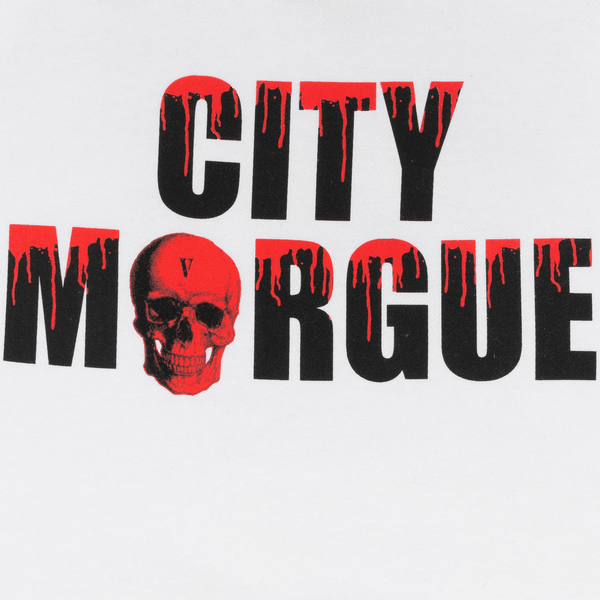City Morgue x Vlone Dogs Hoodie White-PLUS