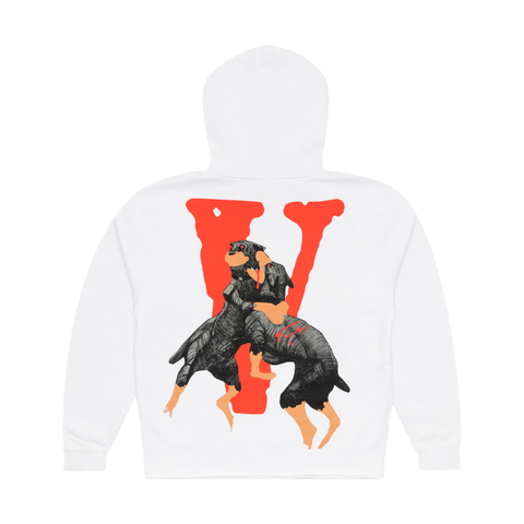 City Morgue x Vlone Dogs Hoodie White PLUS