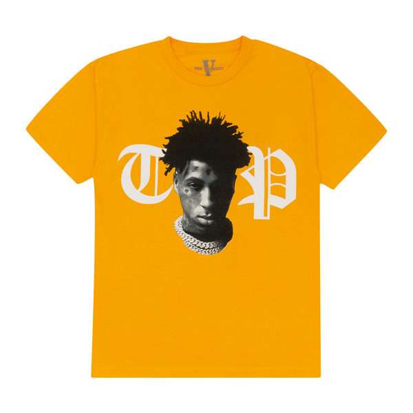 YoungBoy NBA x Vlone Peace Hardly Tee Yellow | PLUS