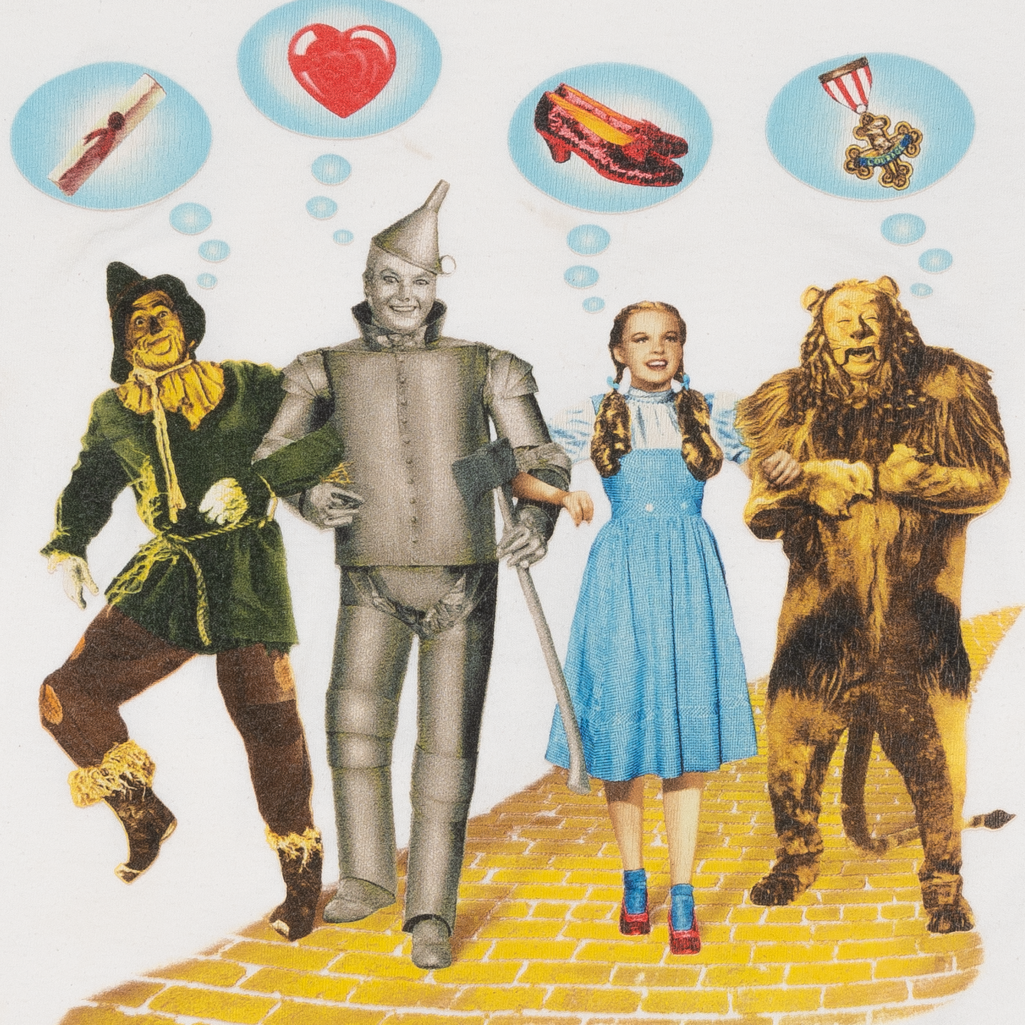 The Wizard of Oz Warner Bros Movie Promo L/S Tee White-PLUS