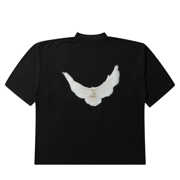 Yeezy Gap x Balenciaga Dove 3/4 Sleeve Tee Black | PLUS