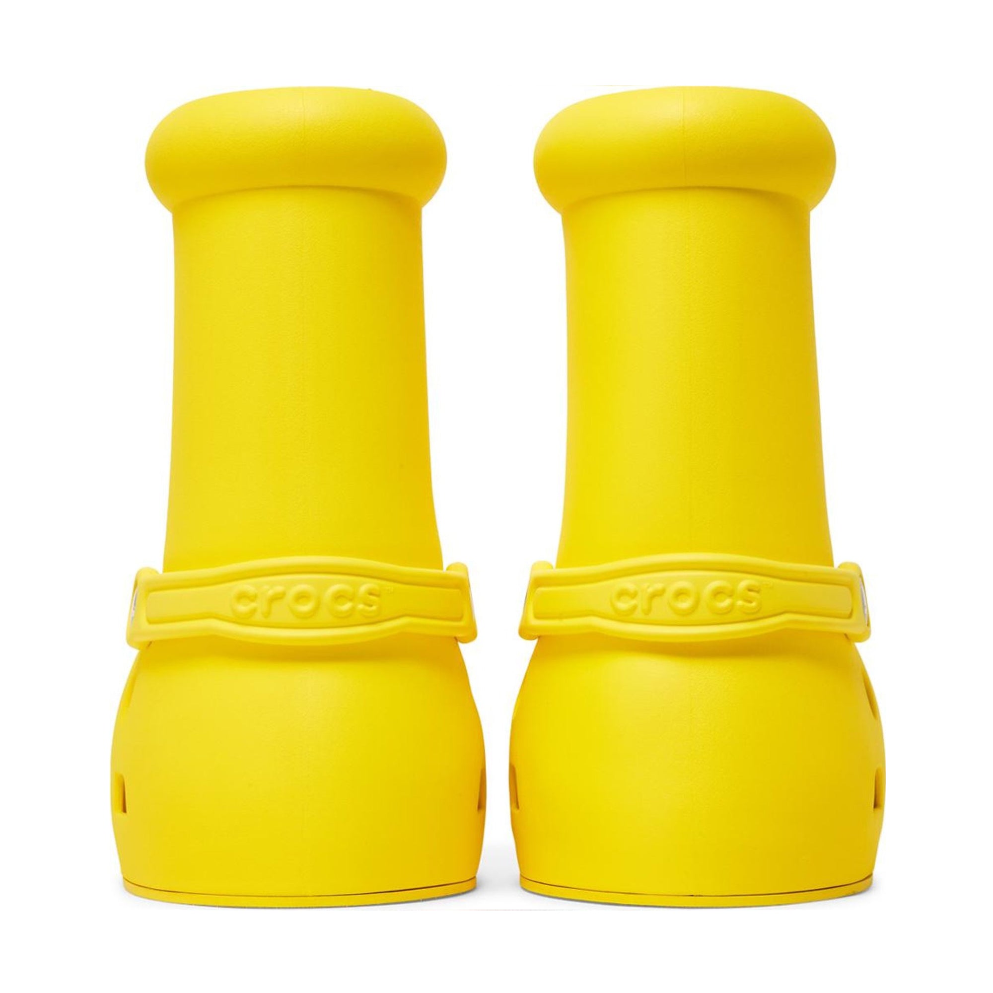 超ポイント祭?期間限定 MSCHF X CROCS BIG Yellow- RED BOOT (YELLOW) Boot Buy 24cm Red 靴