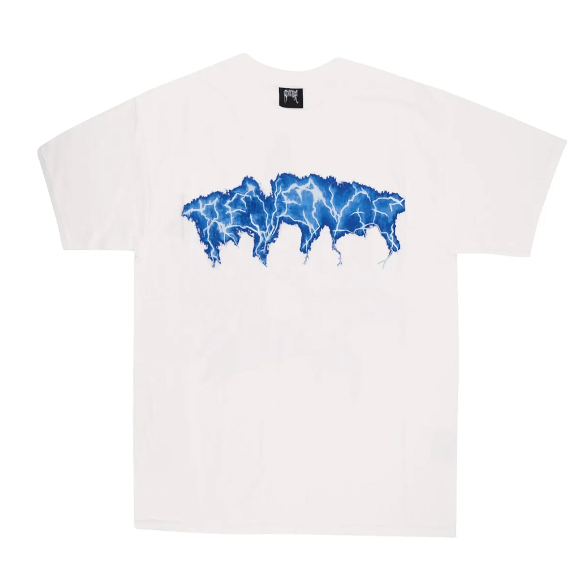 Revenge Blue Lightning Anarchy Tee White-PLUS