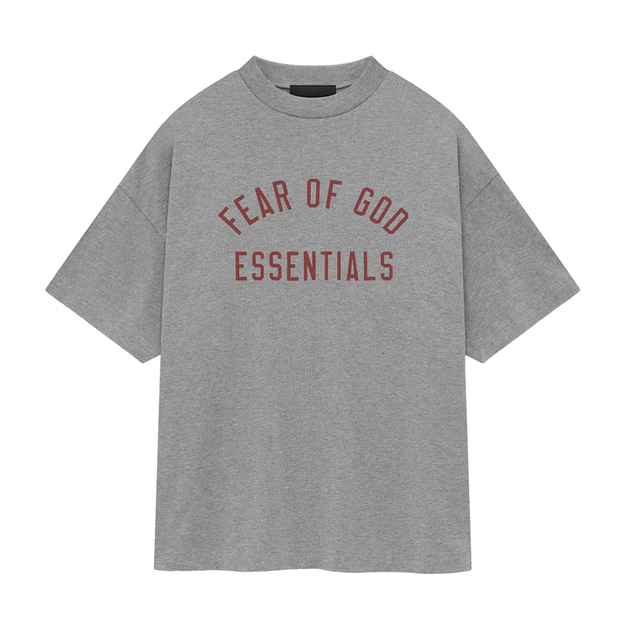 FOG Essentials Jersey Crewneck Tee Dark Heather-PLUS