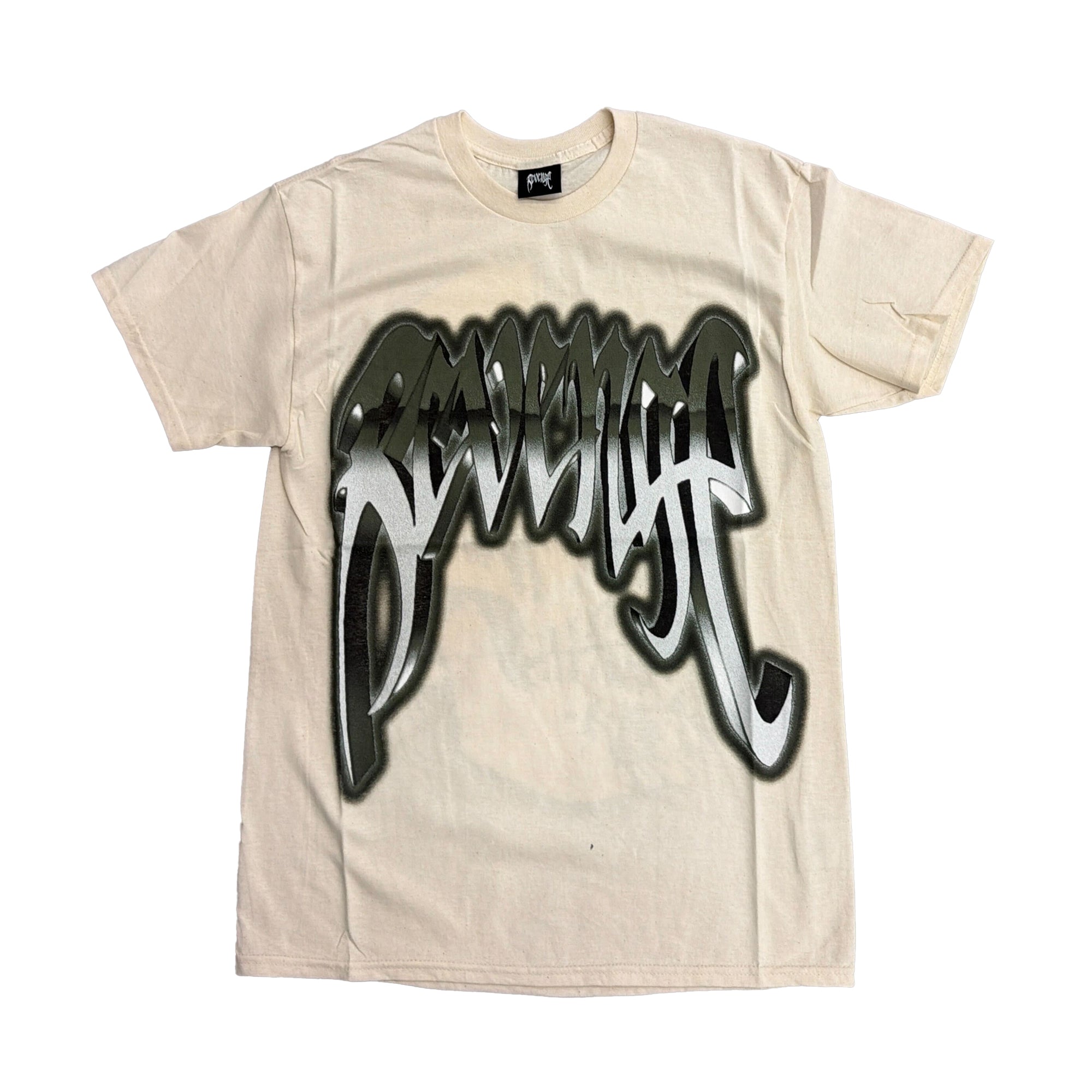 Revenge Chrome Arch Tee Cream-PLUS