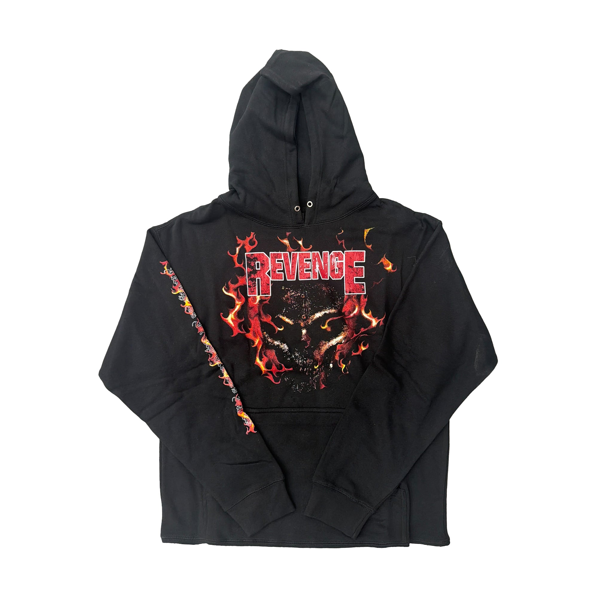 Revenge Pantera Flames Hoodie Black/Red