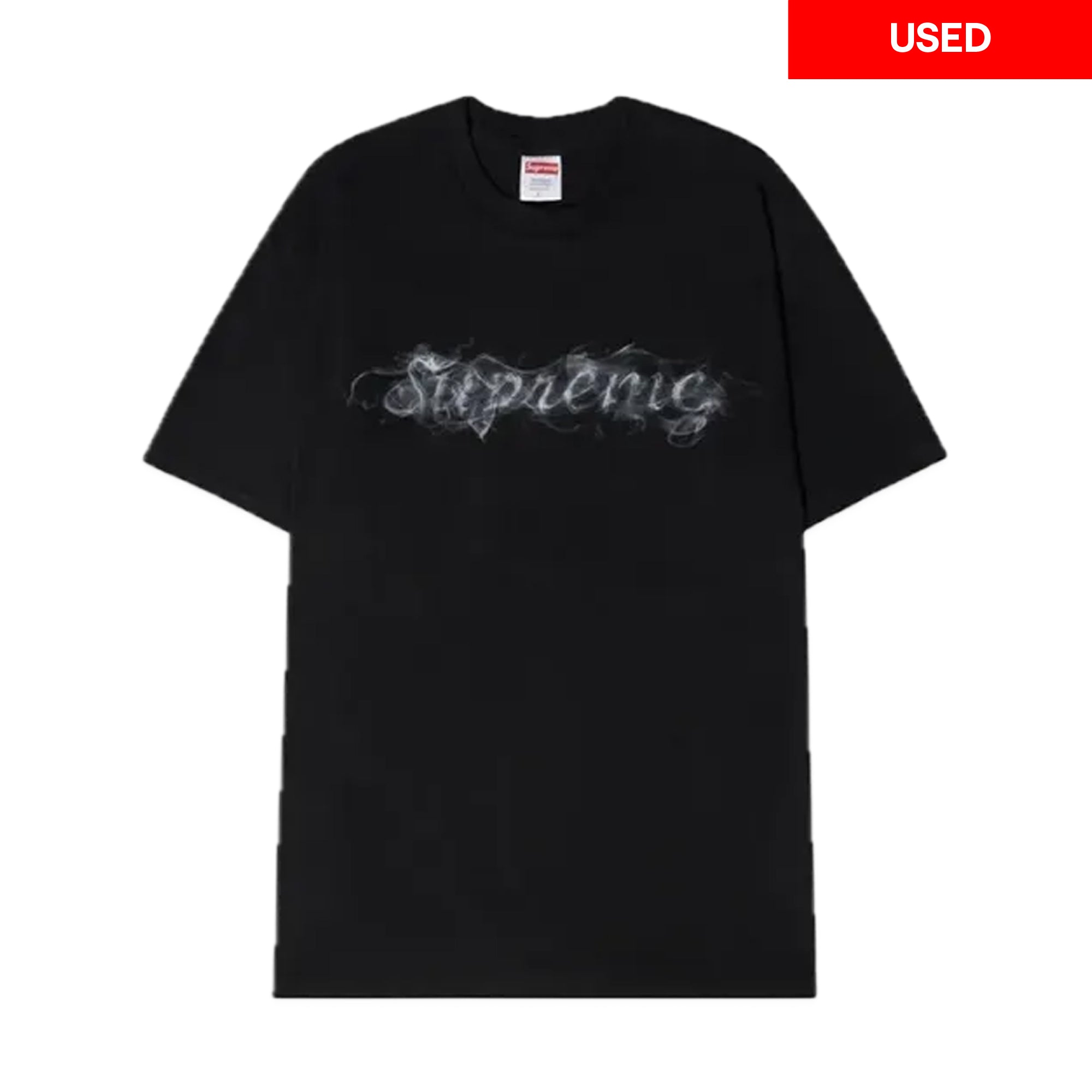 Supreme Smoke Tee Black (Used)-PLUS
