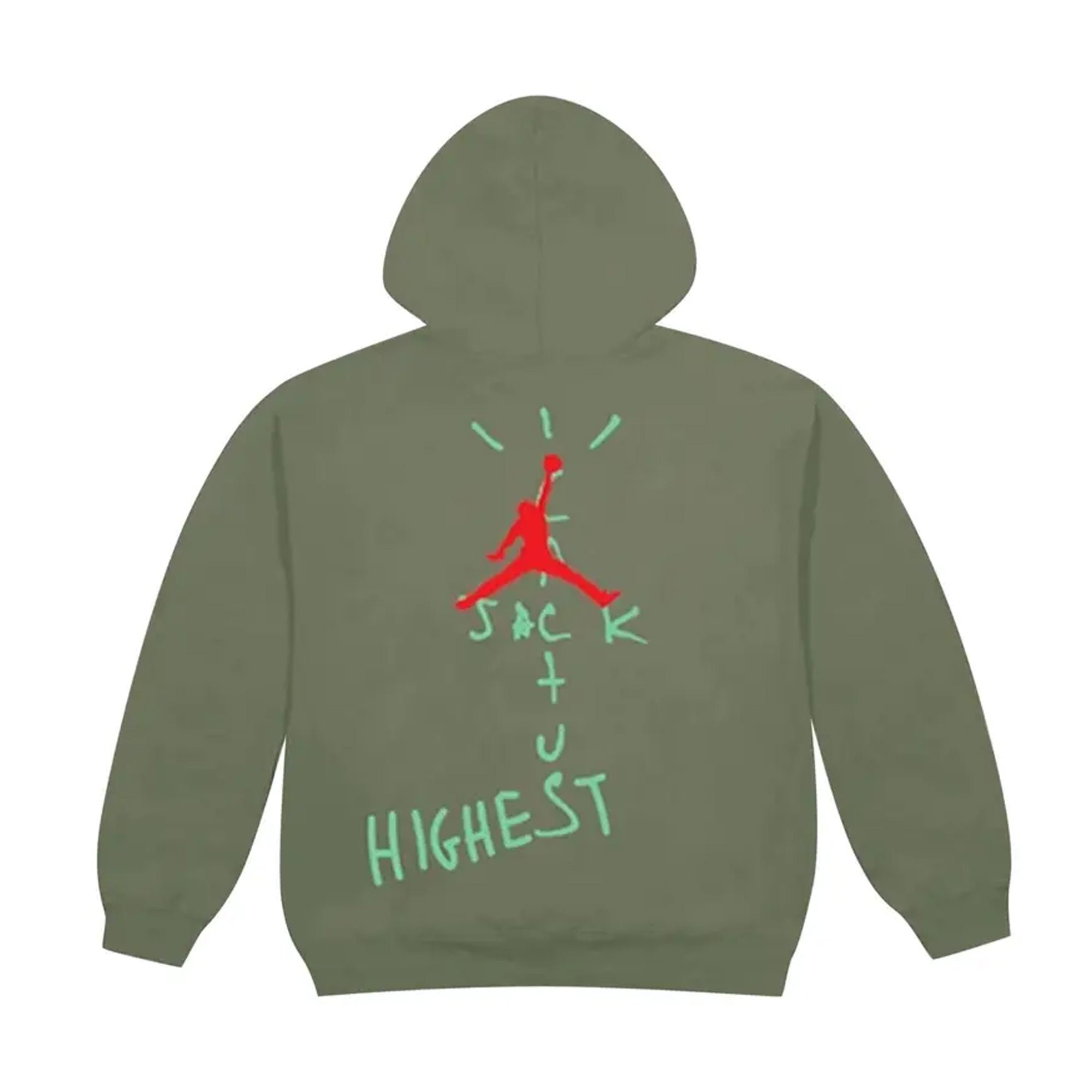 Travis Scott x Jordan Cactus Jack Highest Hoodie Green-PLUS