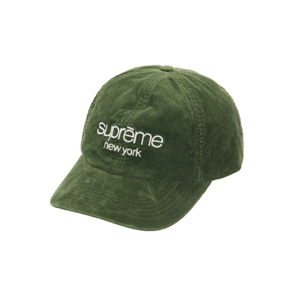 Supreme GORE-TEX Corduroy Classic Logo 6-Panel Green-PLUS