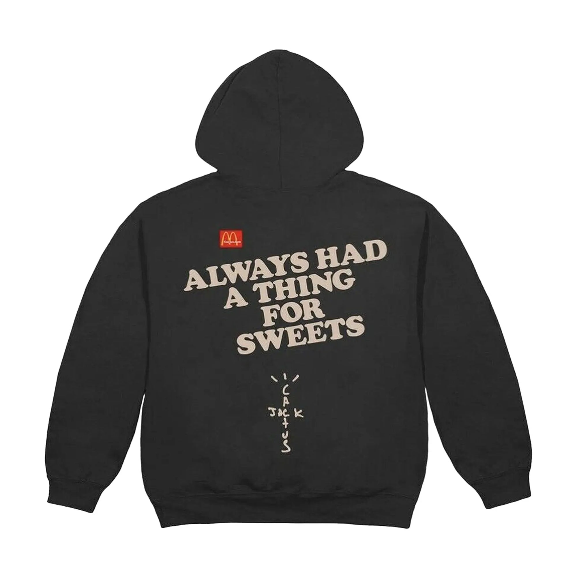Travis Scott x McDonalds Apple Pie Hoodie Washed Black-PLUS