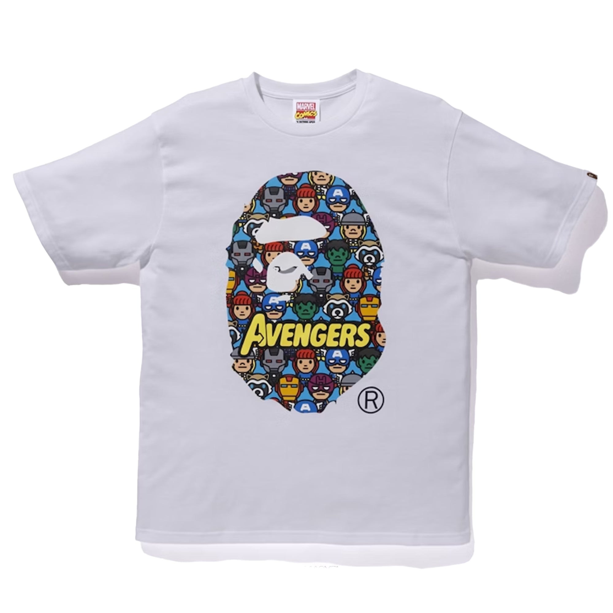 BAPE x Marvel Avengers Ape Head Tee-PLUS