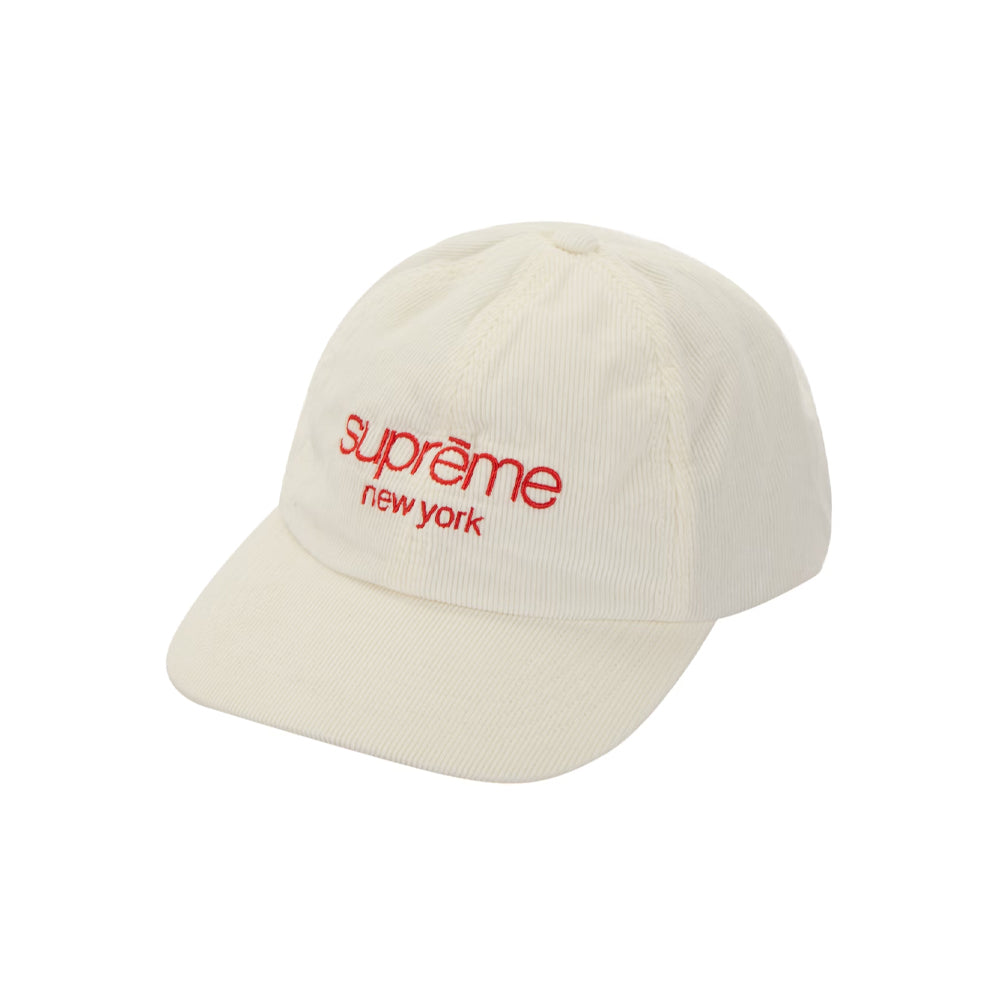 Supreme GORE-TEX Corduroy Classic Logo 6-Panel White-PLUS