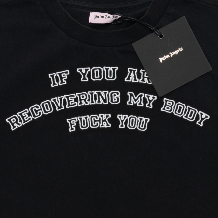 Palm Angels Recovering My Body Tee Black-PLUS