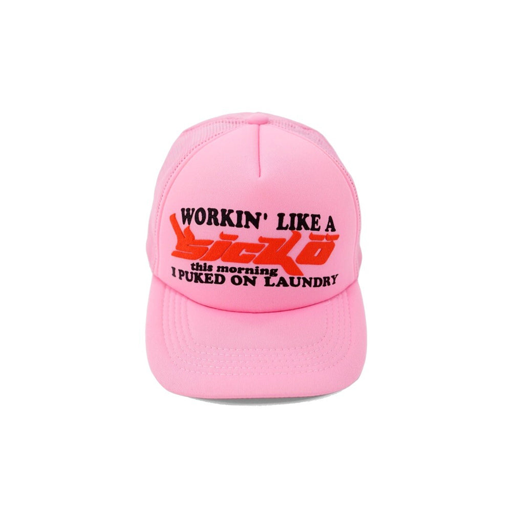 Sicko Laundry Trucker Hat Pink-PLUS