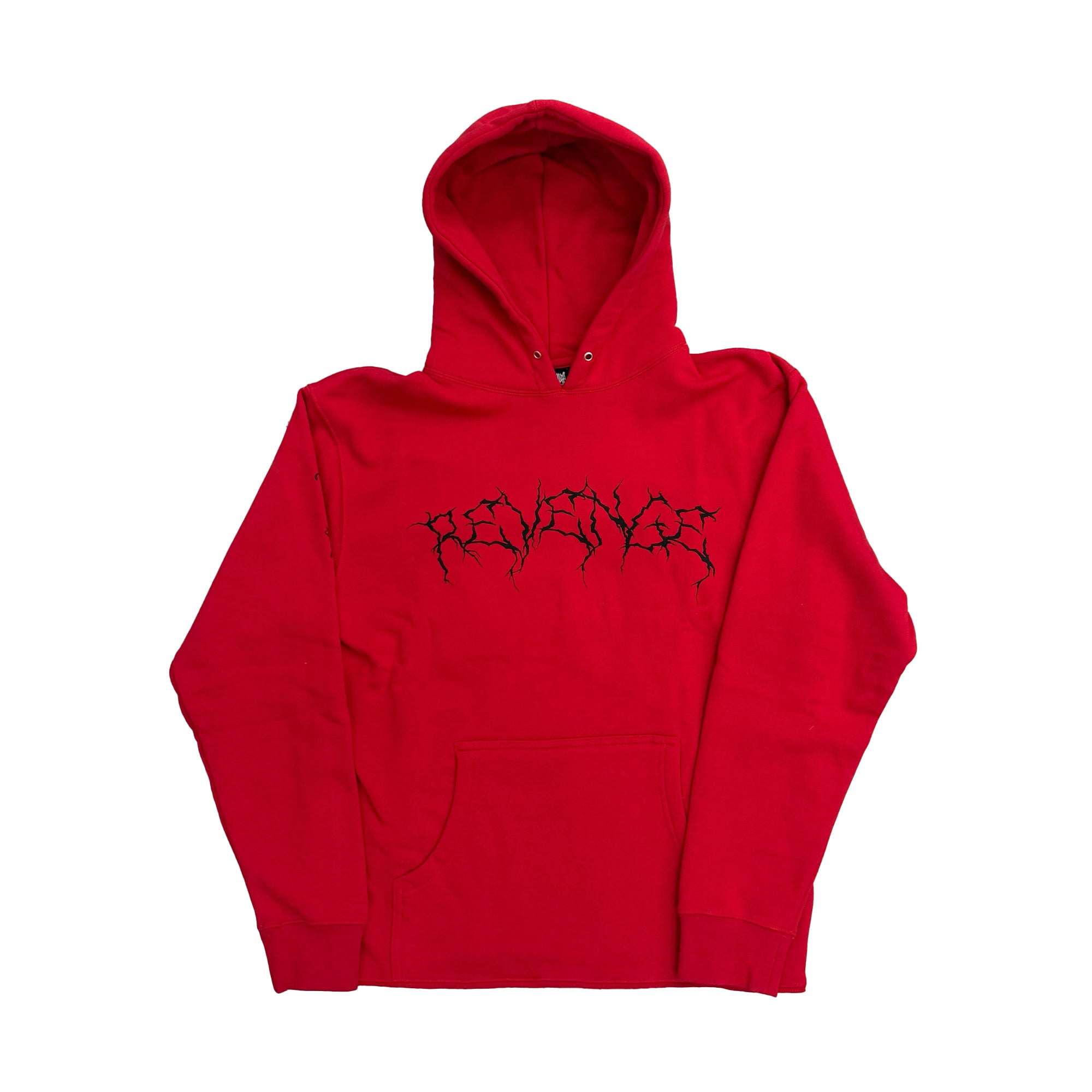 Revenge x Ski Mask Lightning Logo Hoodie Red-PLUS