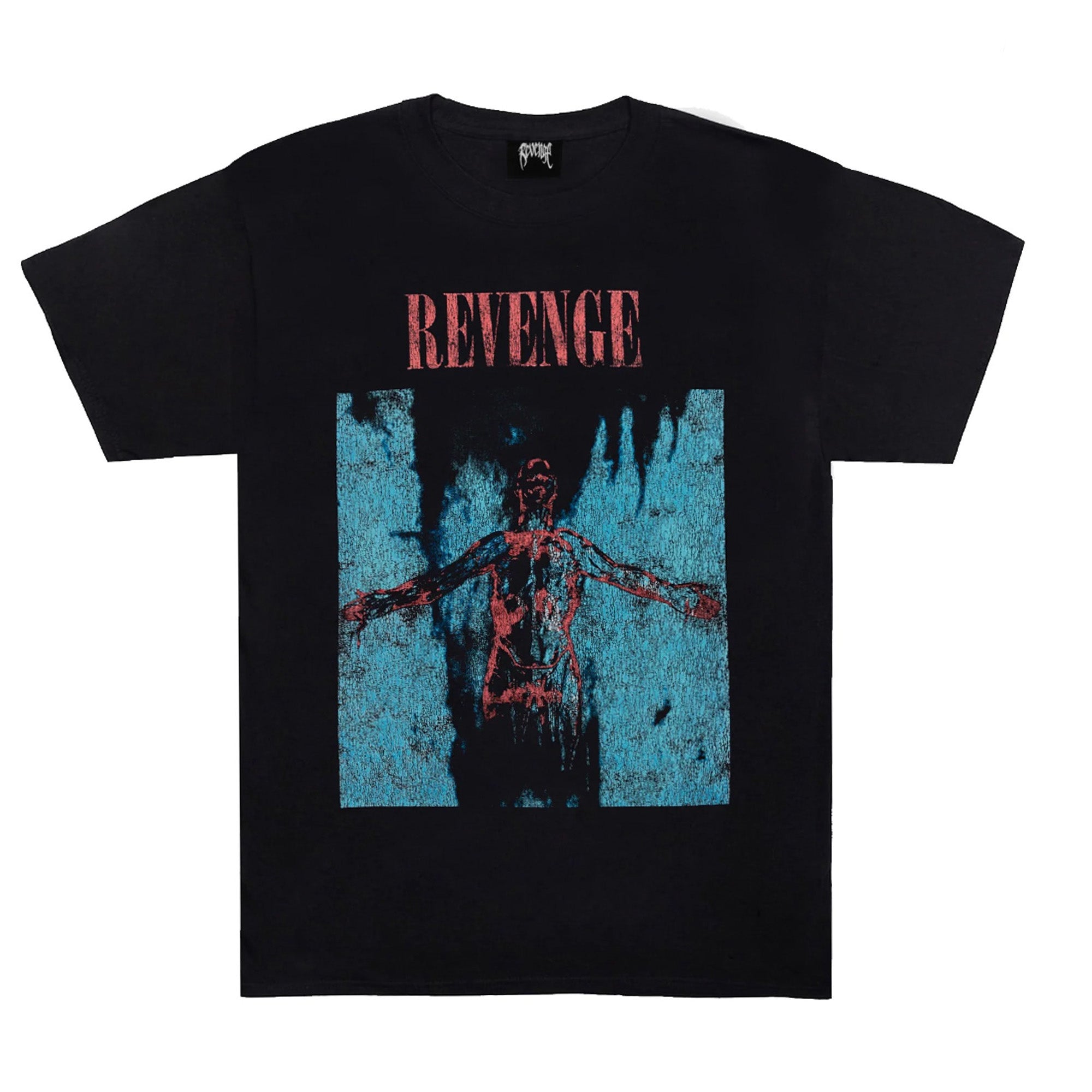 Revenge Nirvana Silver Tee Black-PLUS