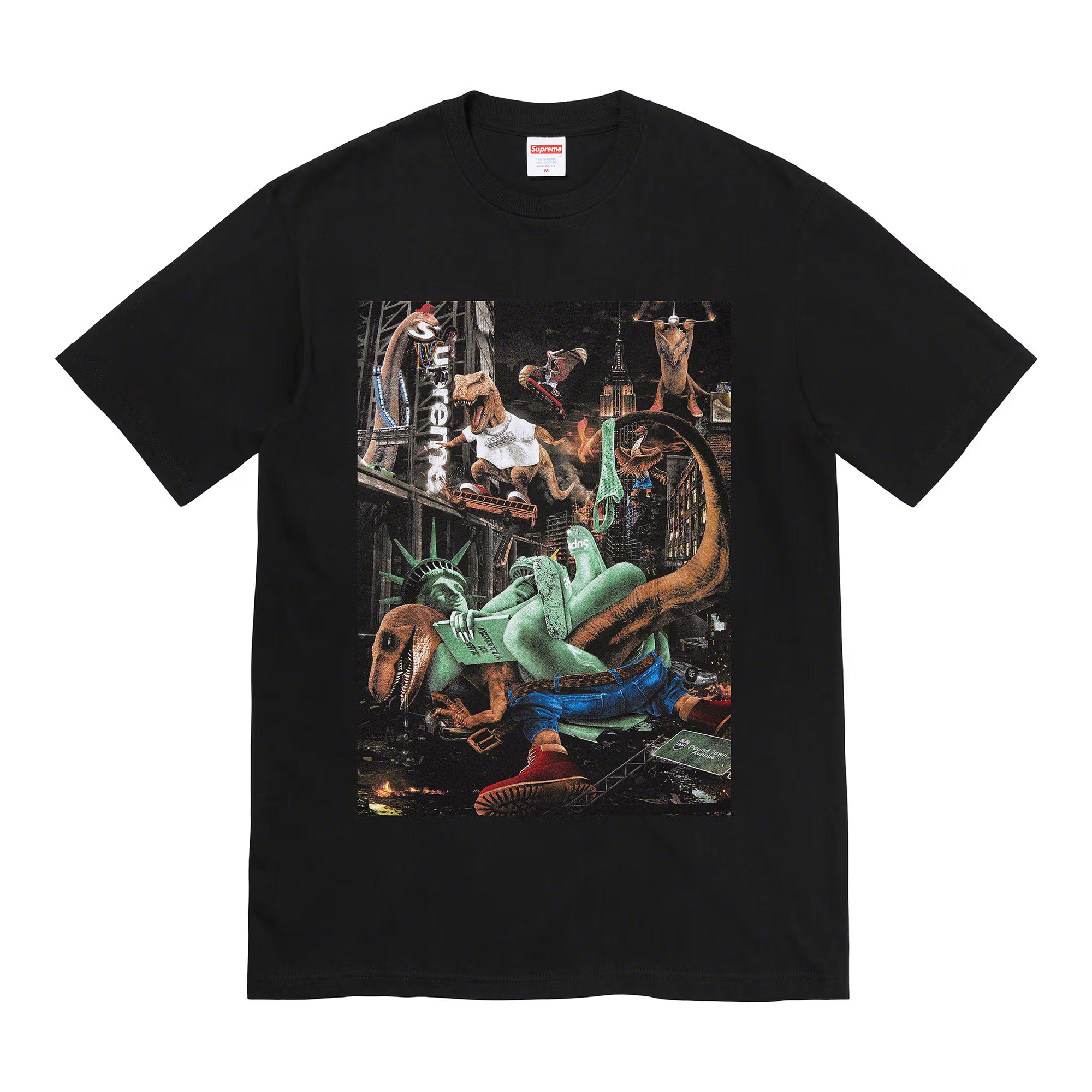 Supreme T-Rex Tee Black-PLUS