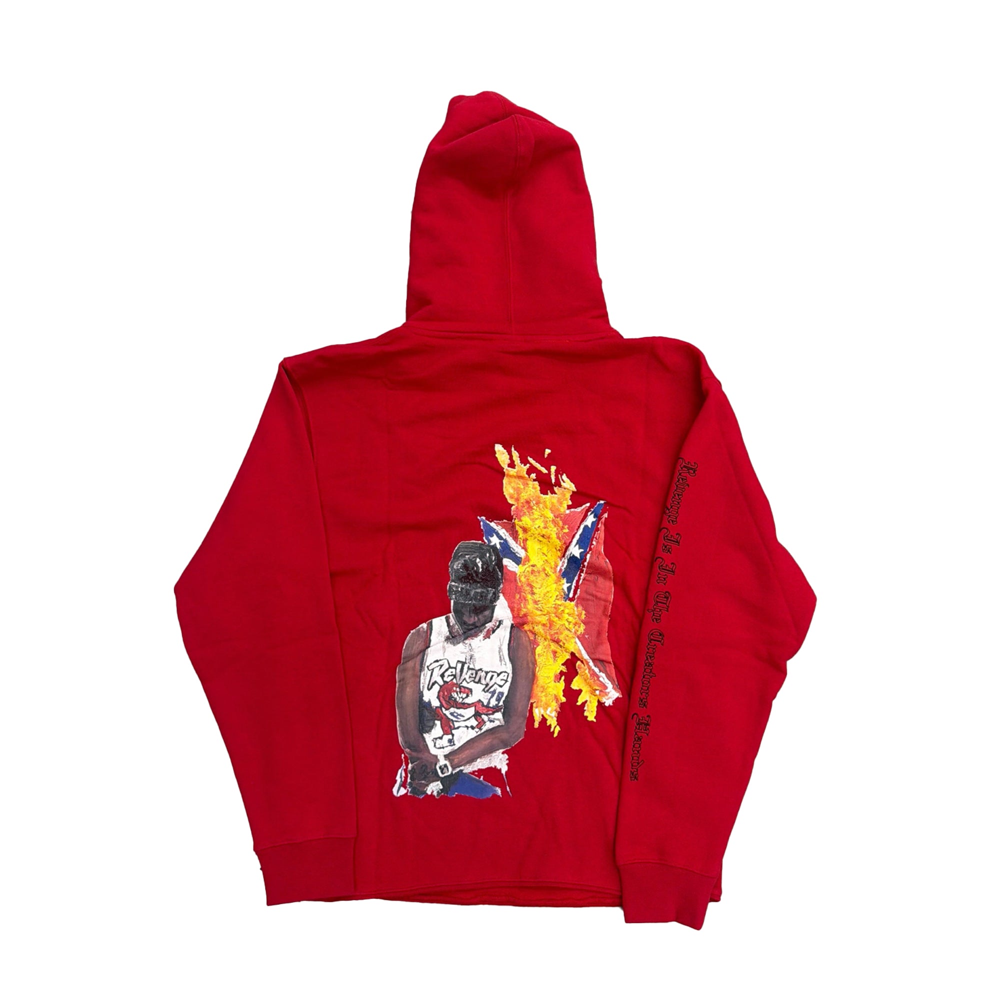 Revenge x Ski Mask Lightning Logo Hoodie Red-PLUS