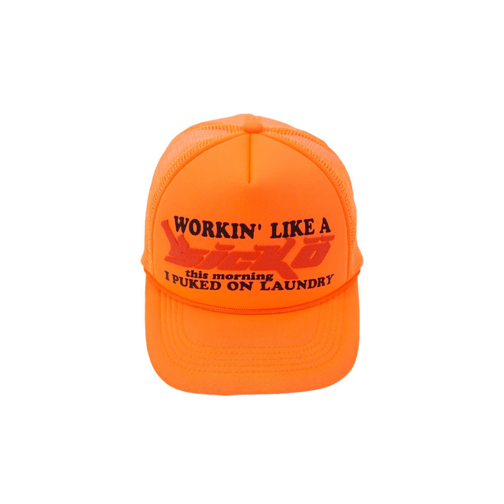 Sicko Laundry Trucker Hat Orange-PLUS