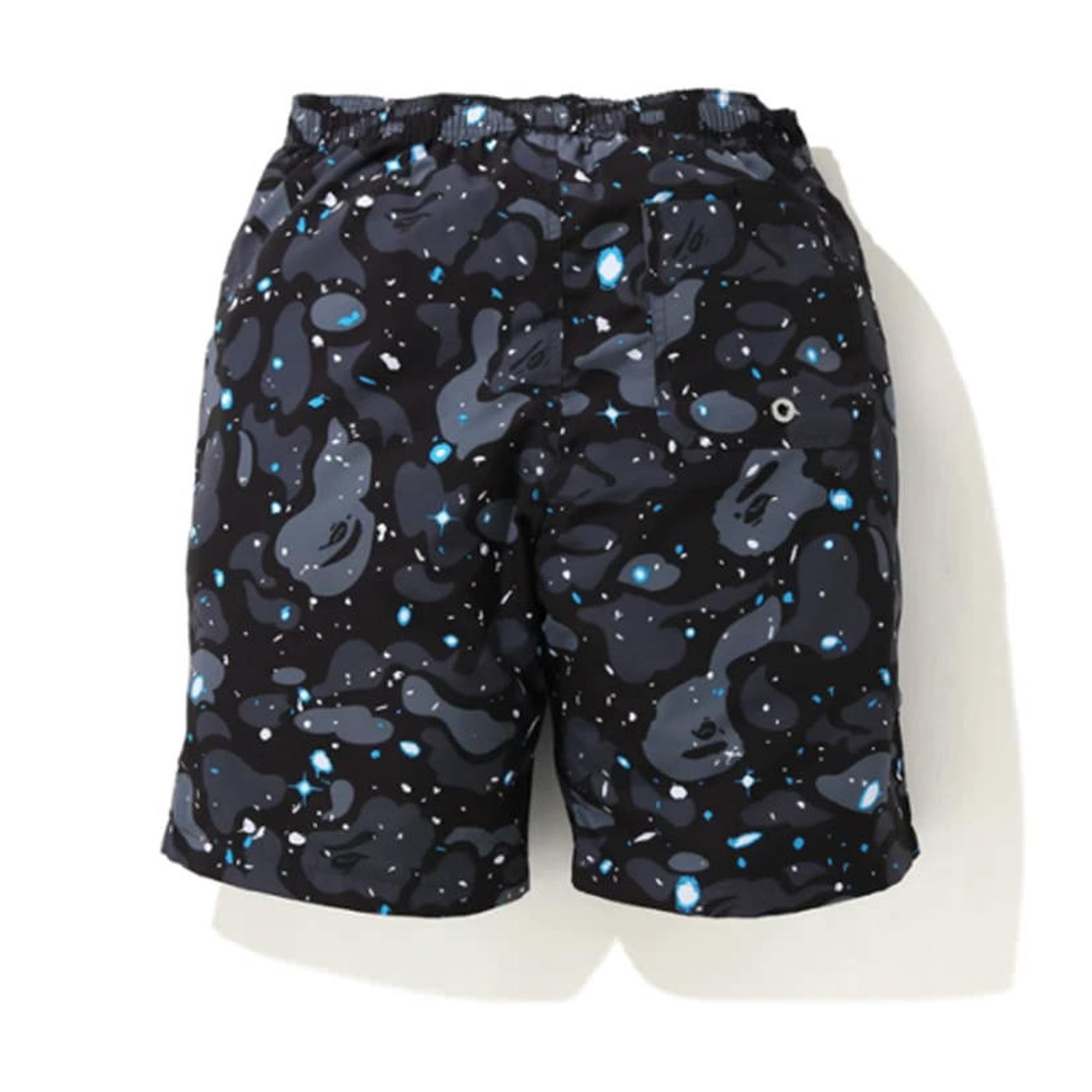 BAPE Space Camo Beach Shorts Black (SS20)-PLUS