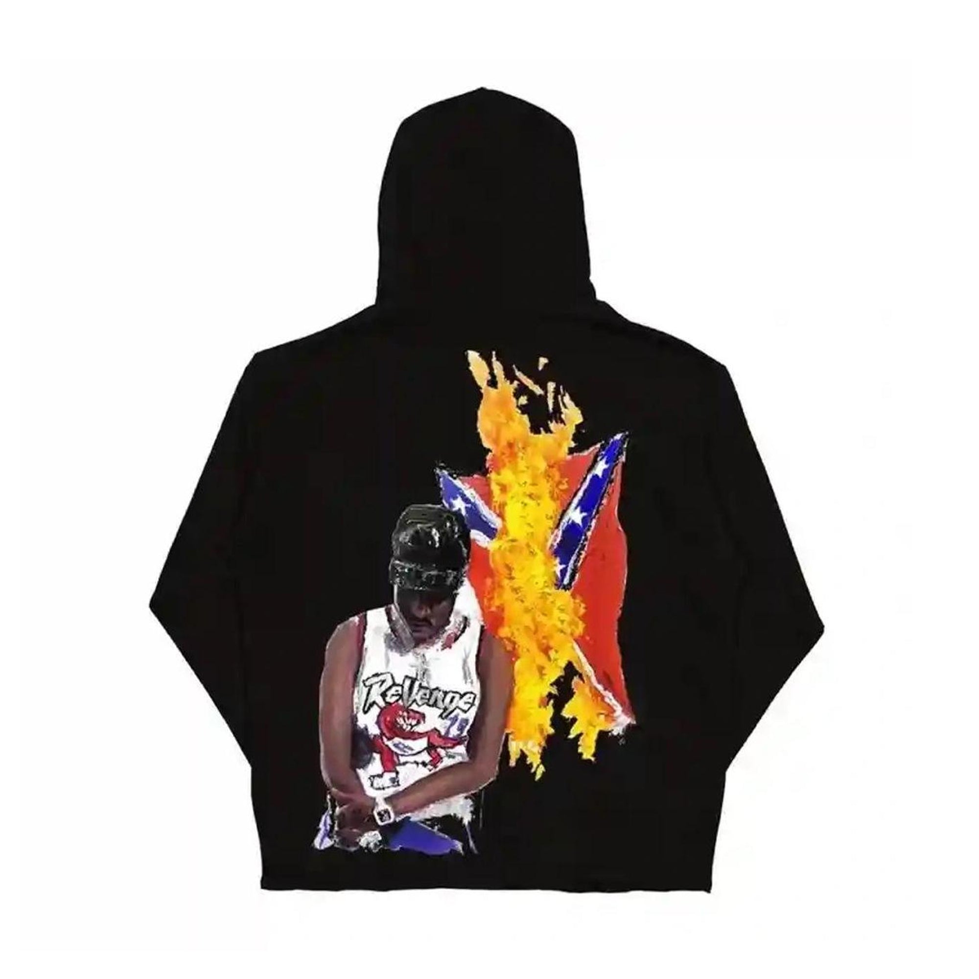 Revenge x Ski Mask Lightning Logo Hoodie Black/Black-PLUS