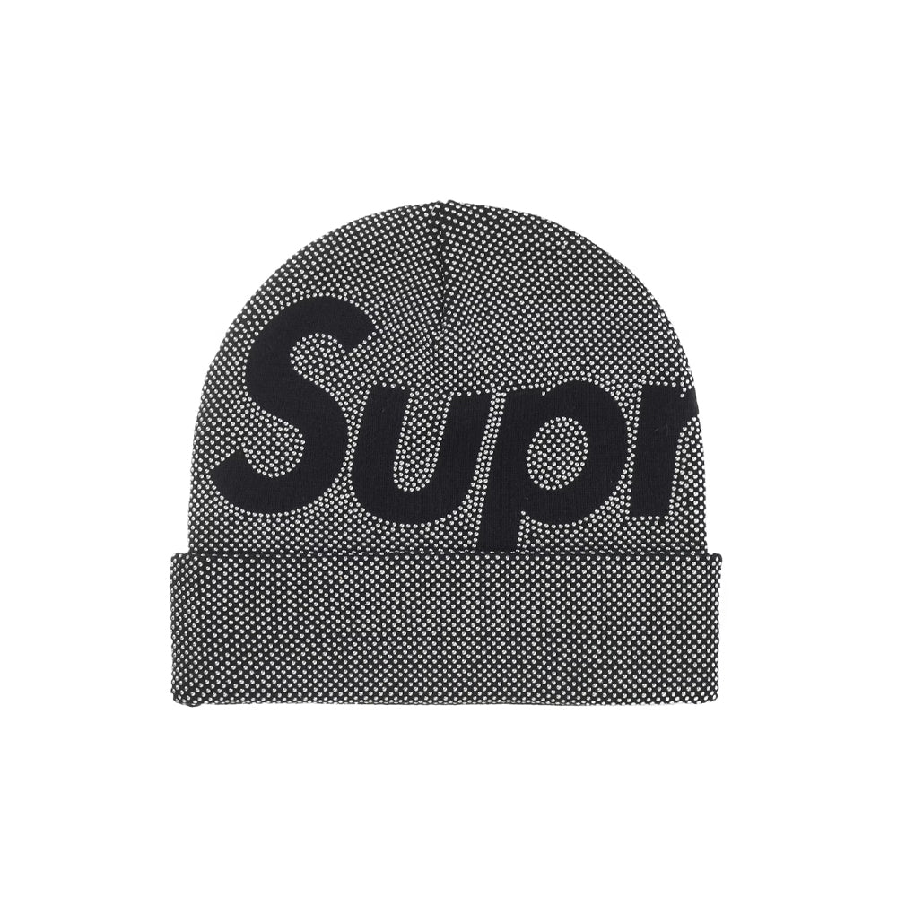 Supreme Studded Knockout Big Logo Beanie Black