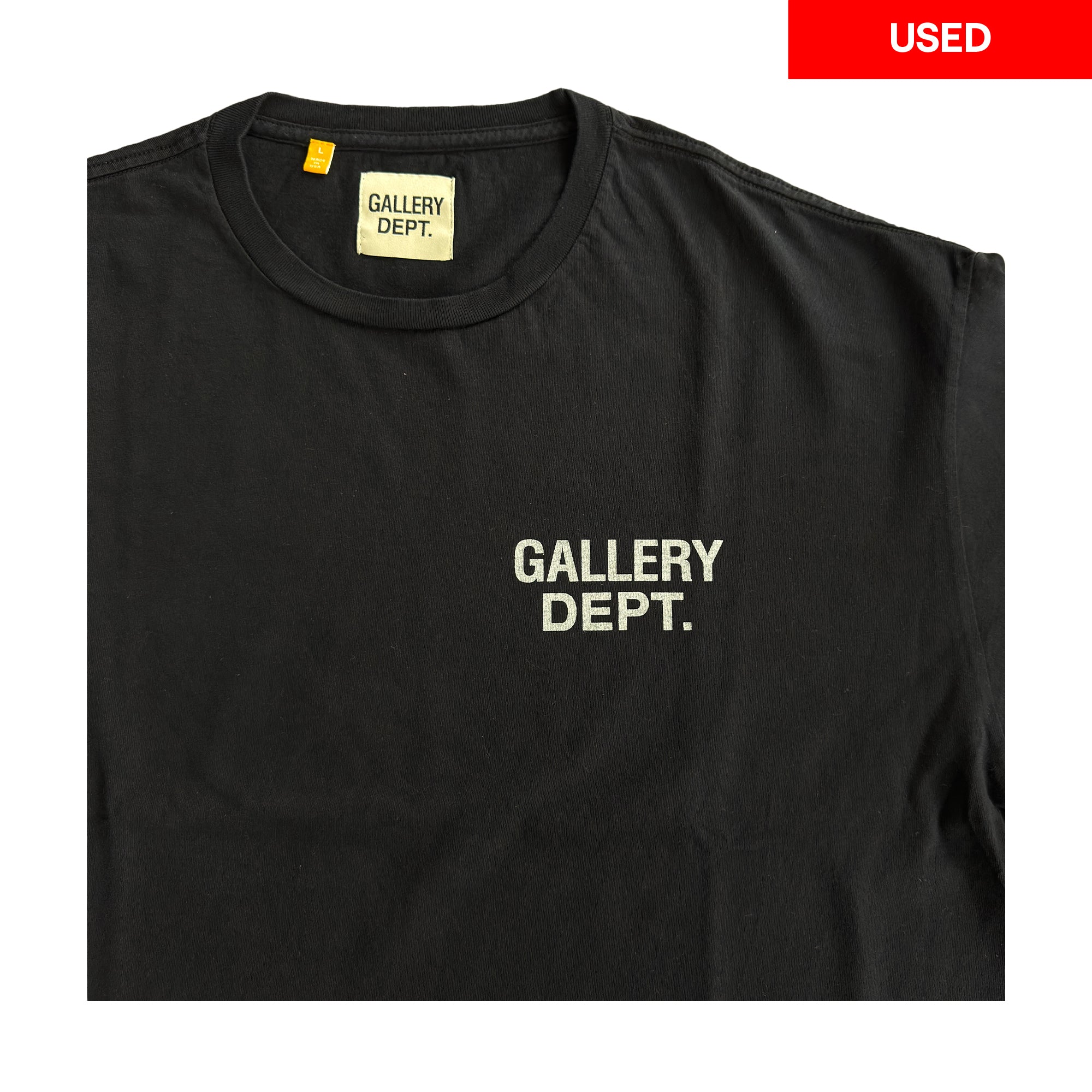 Gallery Dept. Souvenir Tee Black (Used)-PLUS