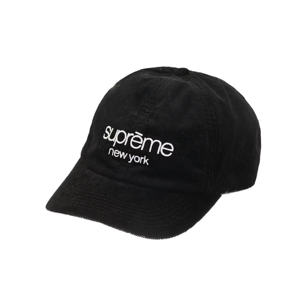 Supreme GORE-TEX Corduroy Classic Logo 6-Panel Black-PLUS