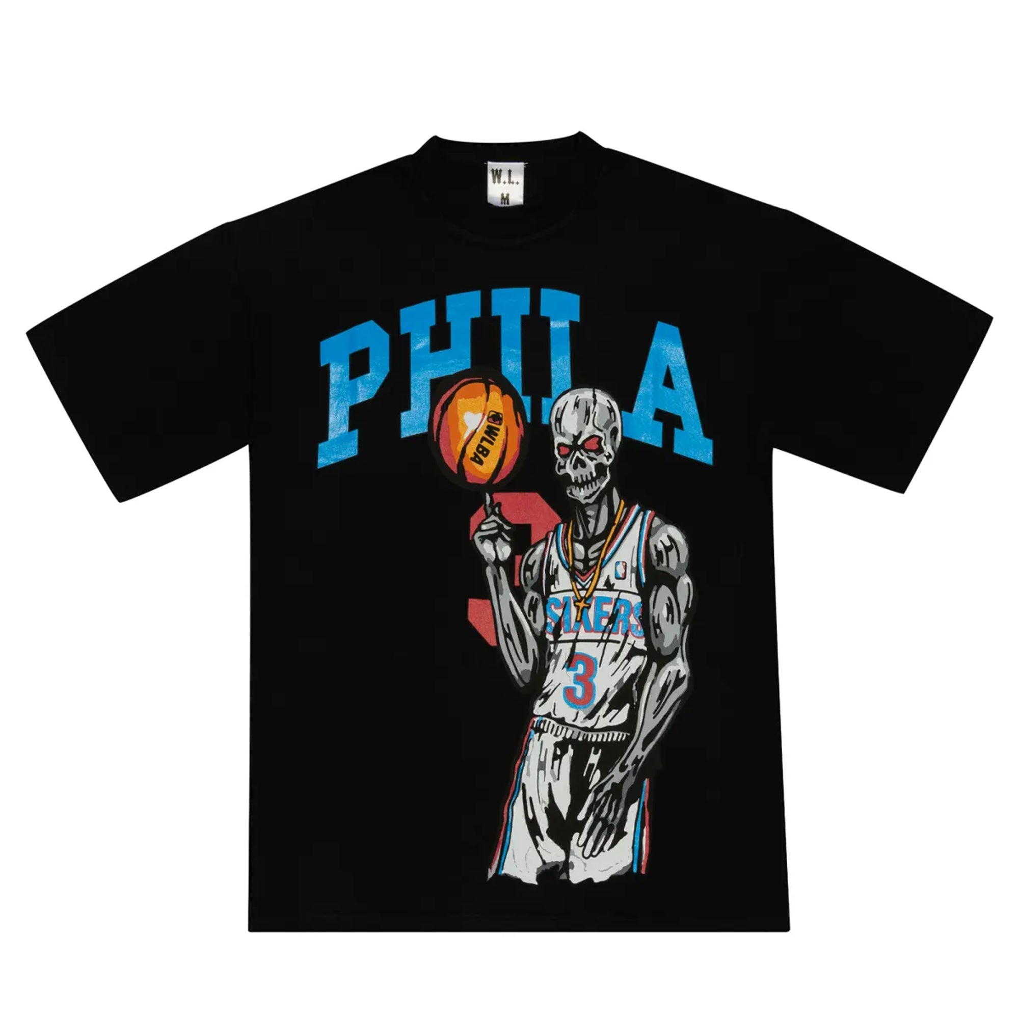 Warren Lotas Philadelphia Sixers Allen Iverson T-Shirt Black-PLUS