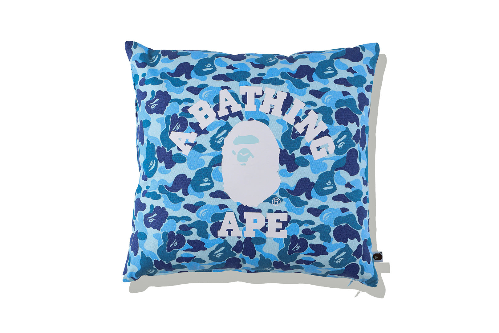 BAPE ABC Camo College Square Cushion/Pillow Blue-PLUS