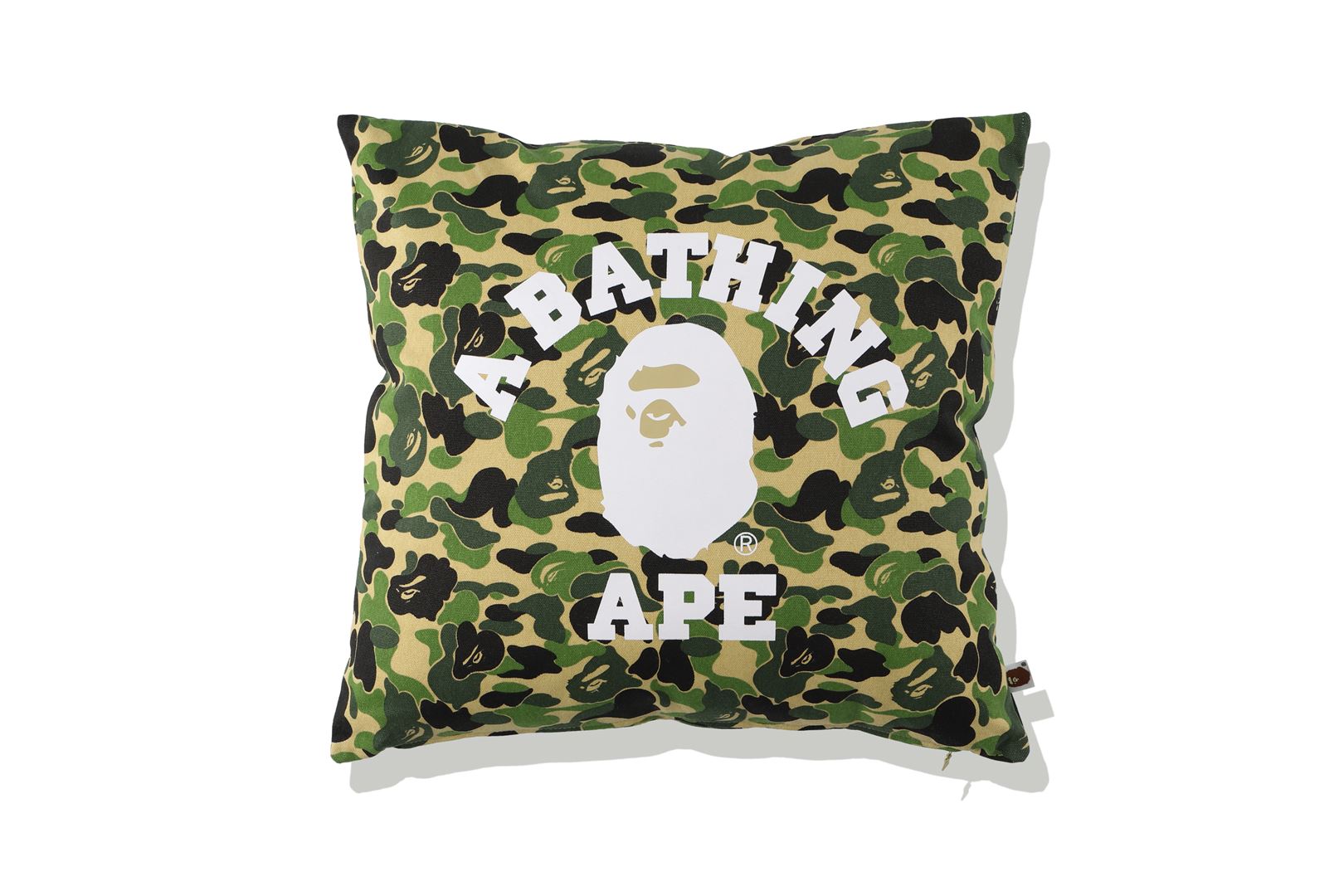 BAPE ABC Camo College Square Cushion/Pillow Green-PLUS