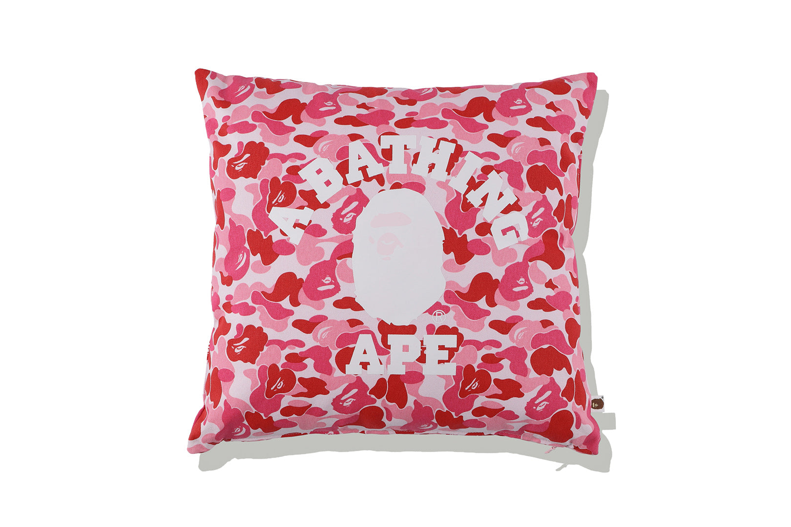 BAPE ABC Camo College Square Cushion/Pillow Pink-PLUS