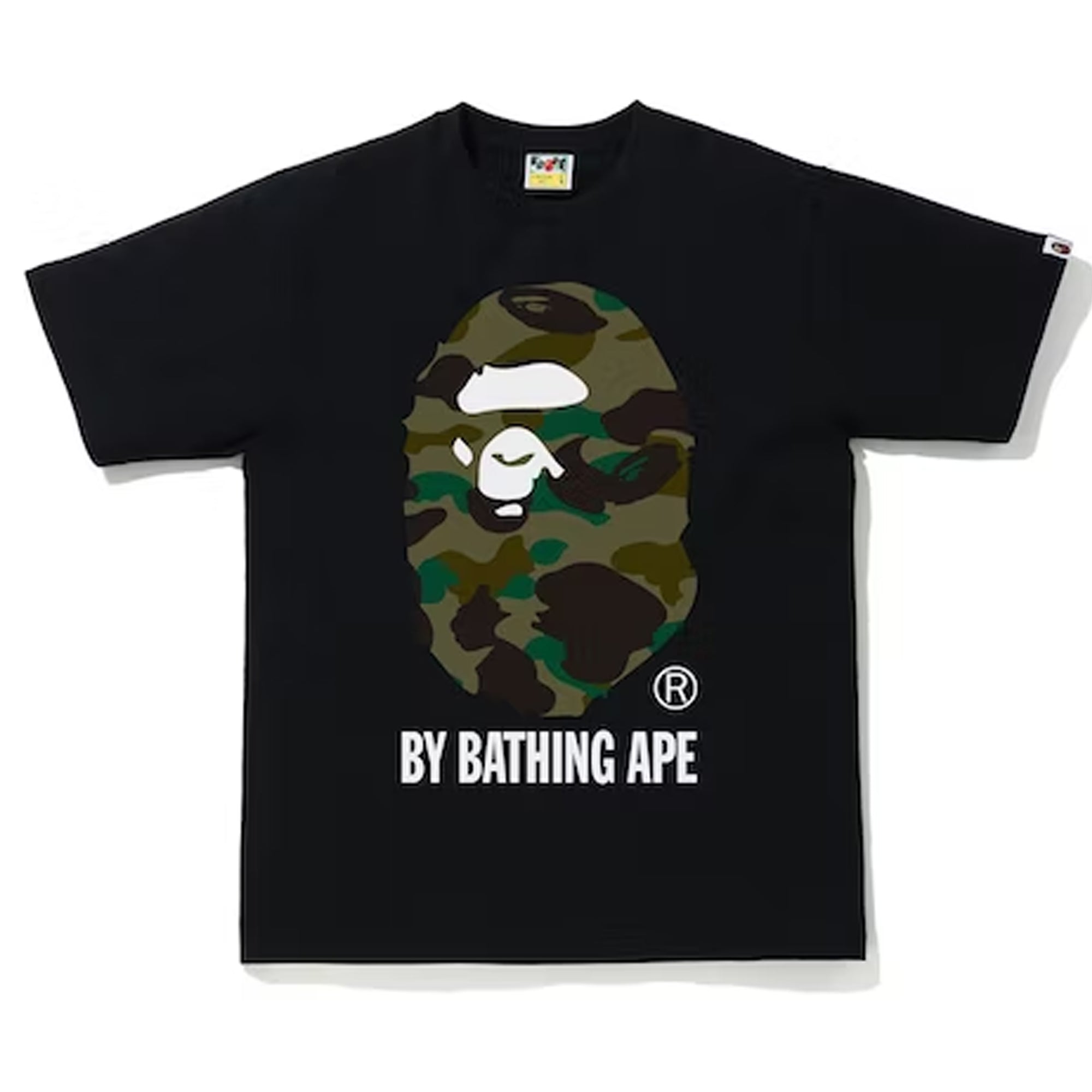 Bape 1st Camo By Bathing Ape Tee Black/Green-PLUS