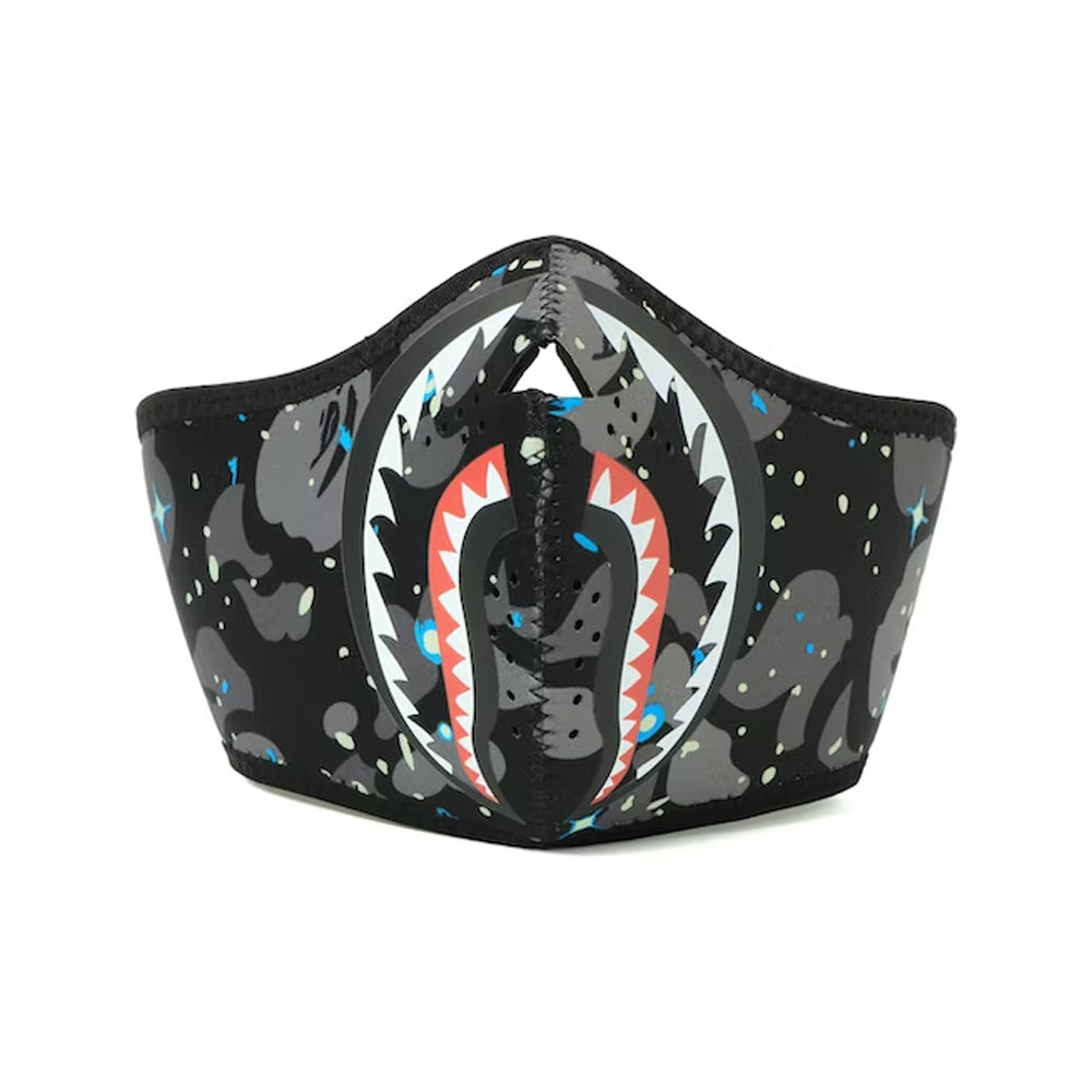 Bape Space Camo Shark Mask Black-PLUS
