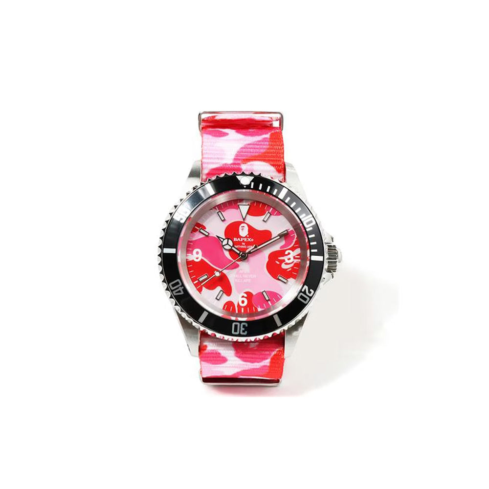 Bape ABC Belt Type 1 Bapex Watch Pink-PLUS