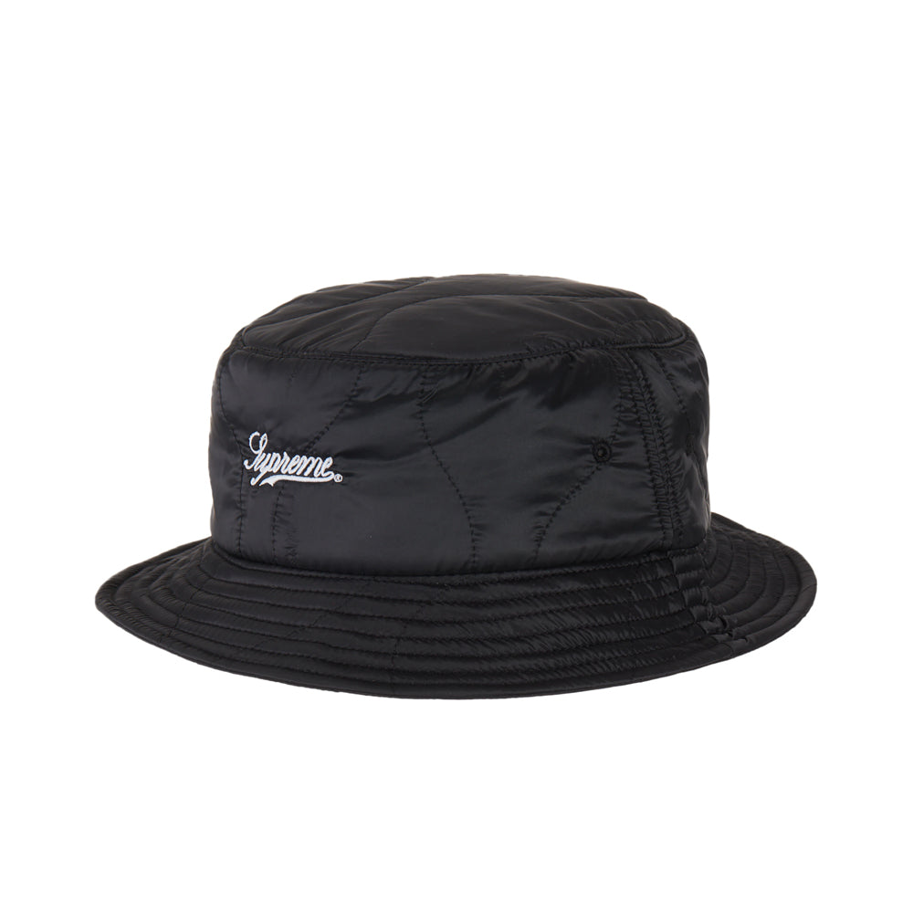 Supreme Quilted Liner Crusher Bucket Hat Black-PLUS
