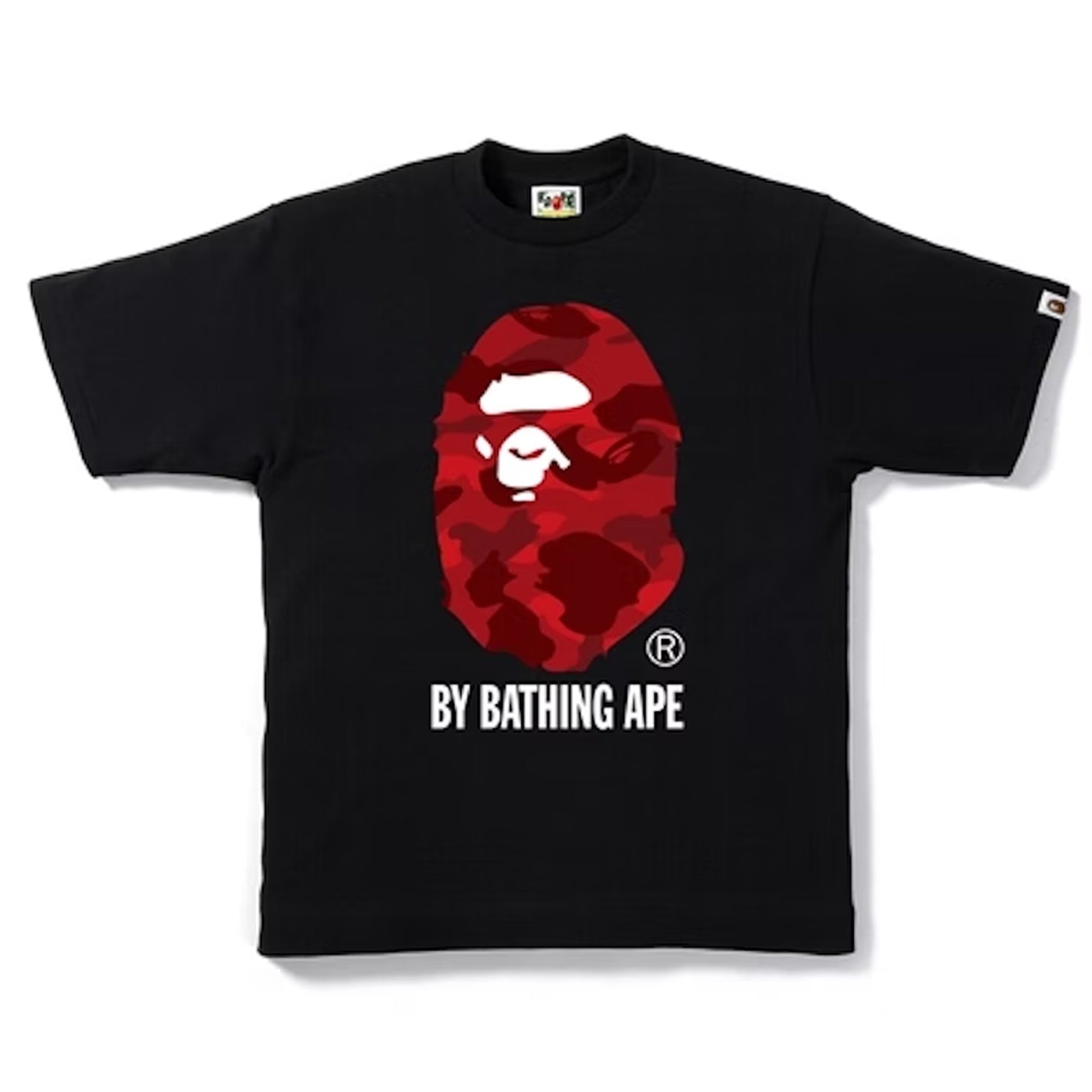 Bape Color Camo By Bathing Tee Black/Red-PLUS