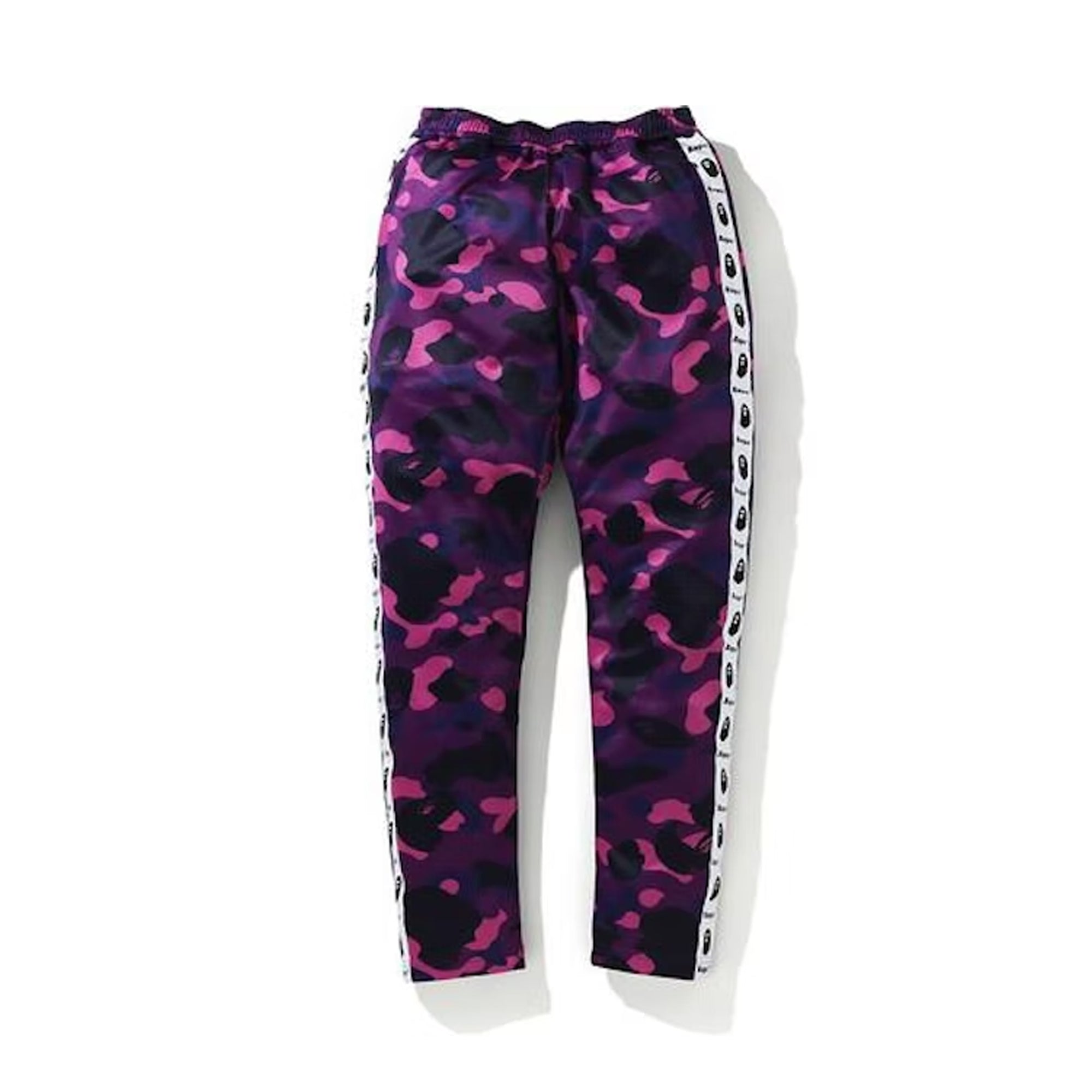 Bape Color Camo Tape Jersey Pants Purple-PLUS