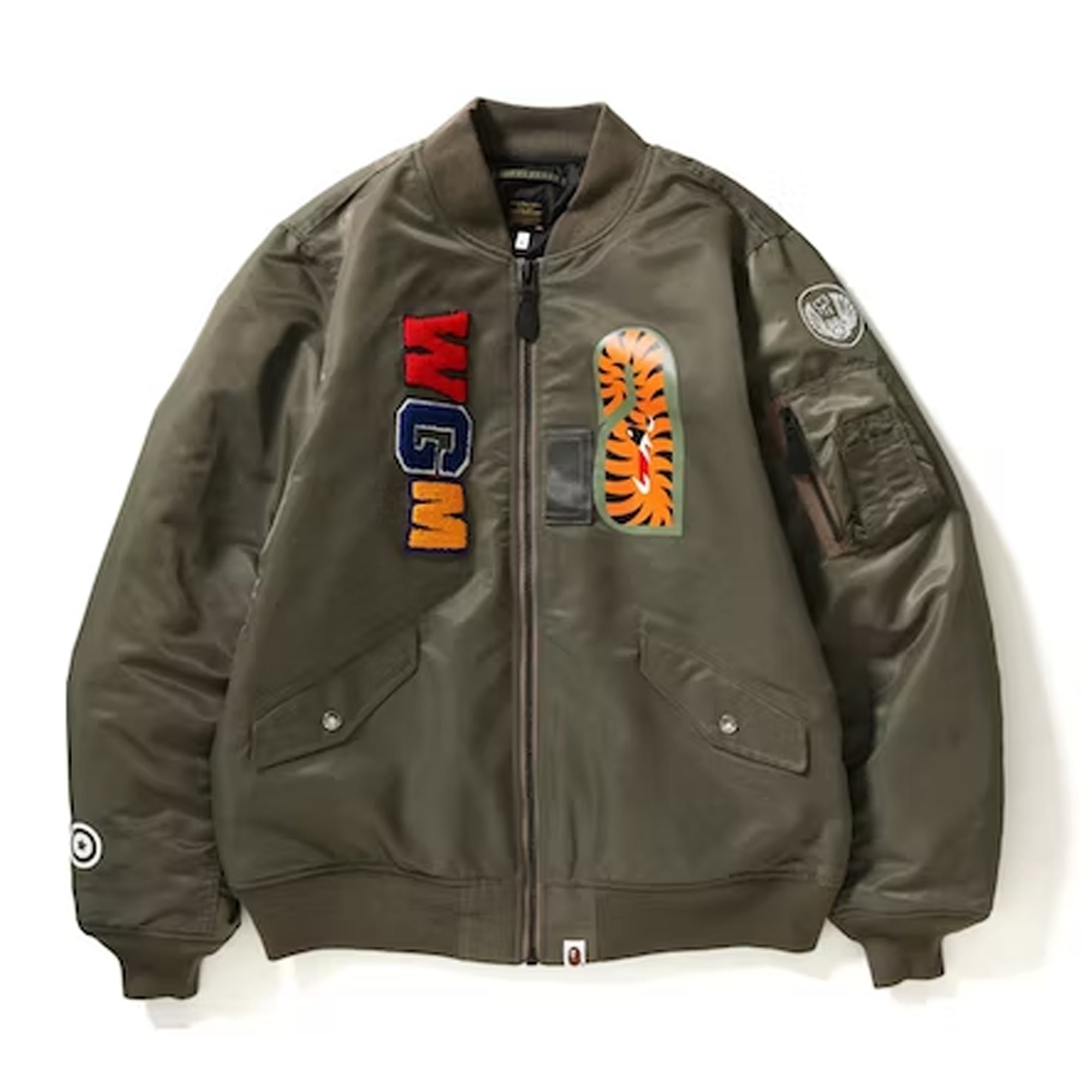 Bape Shark MA-1 Bomber Jacker Olivedrab